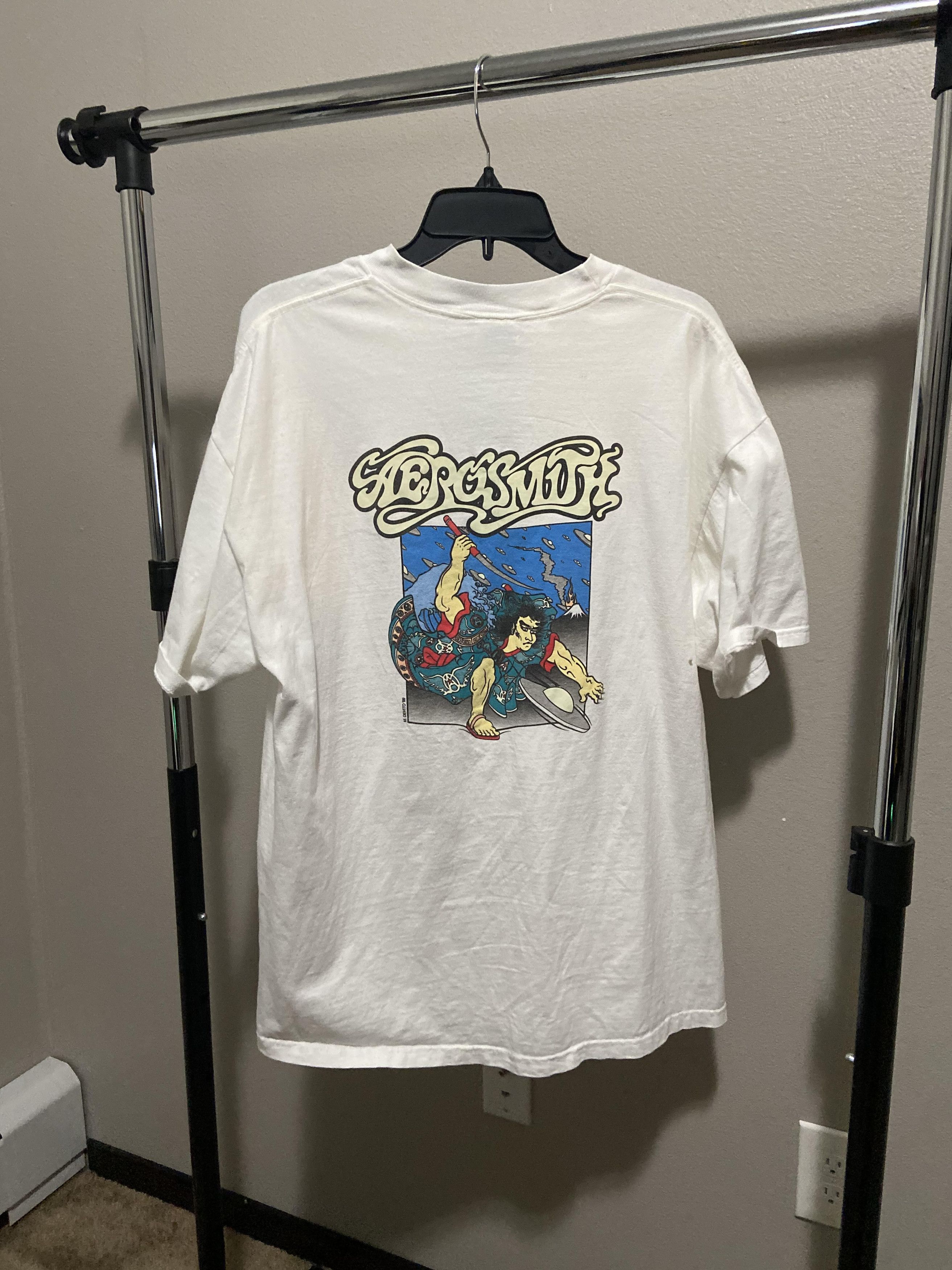 Vintage 1999 Aerosmith in Japan Glow in the Dark Tee