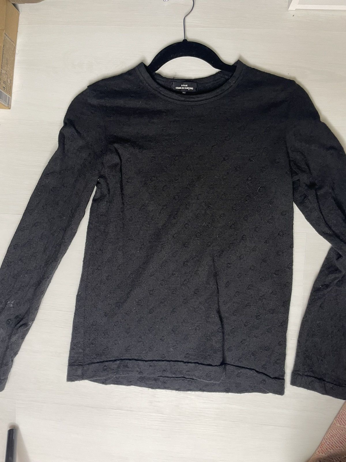 Black Tricot comme des garcons long sleeve