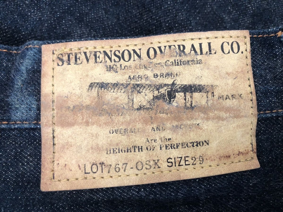 Stevenson Overall Co. Stevenson Overall Japan Lot 767-OSX Denim Selvedge Jeans Size US 29 - 20 Thumbnail