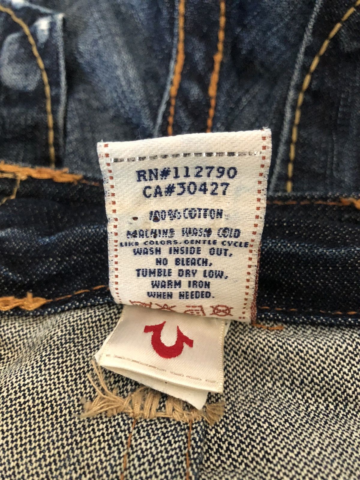 True Religion Vintage 2000s True Religion Usa Rips Distressed Denim Jeans Size US 29 - 24 Thumbnail