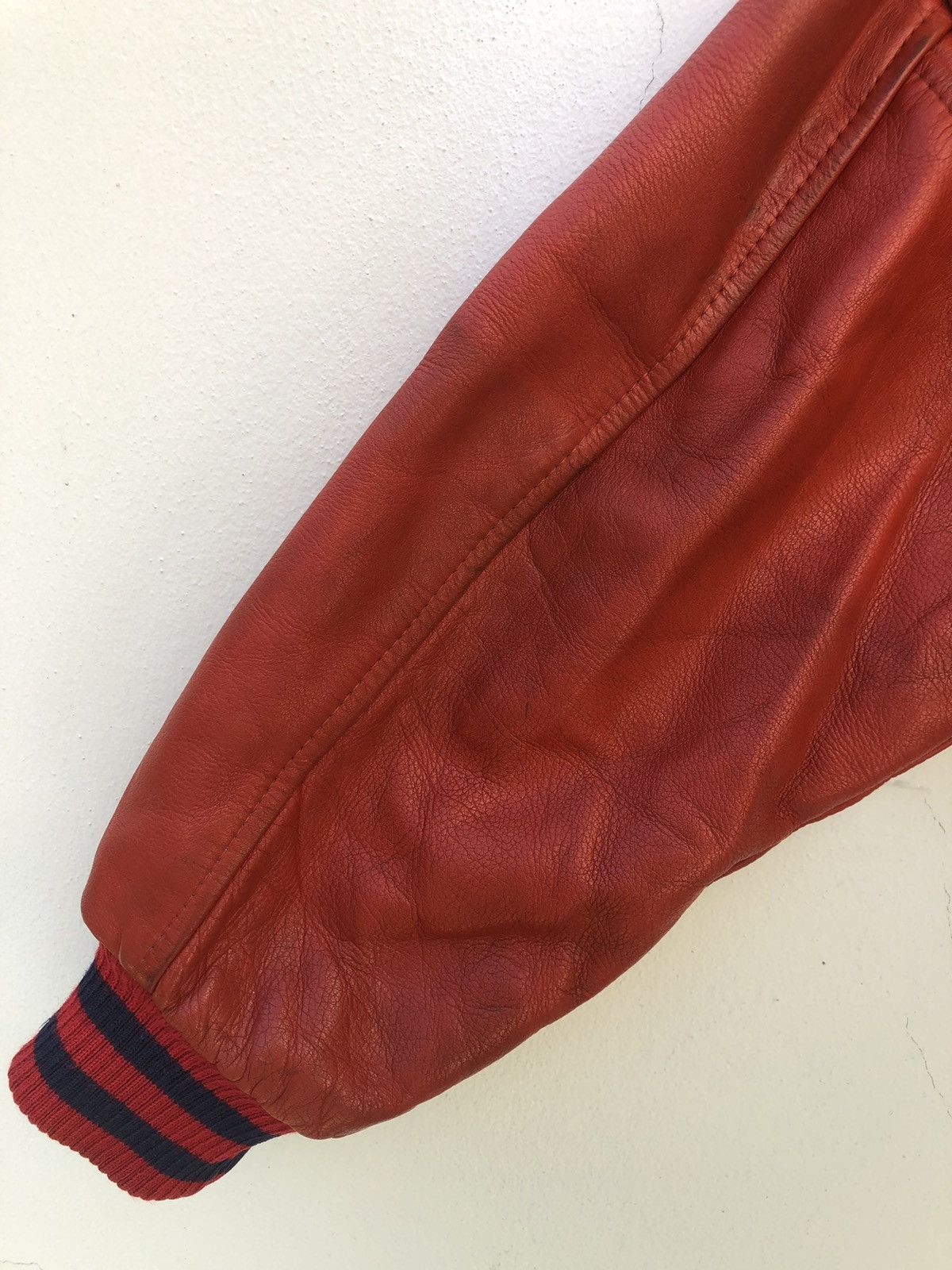 Leather Vintage 90s MIRV Ski Racing Team QB Club Varsity Jacket Size US M / EU 48-50 / 2 - 20 Thumbnail