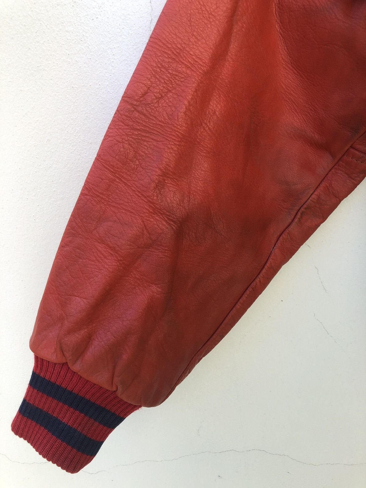 Leather Vintage 90s MIRV Ski Racing Team QB Club Varsity Jacket Size US M / EU 48-50 / 2 - 13 Thumbnail