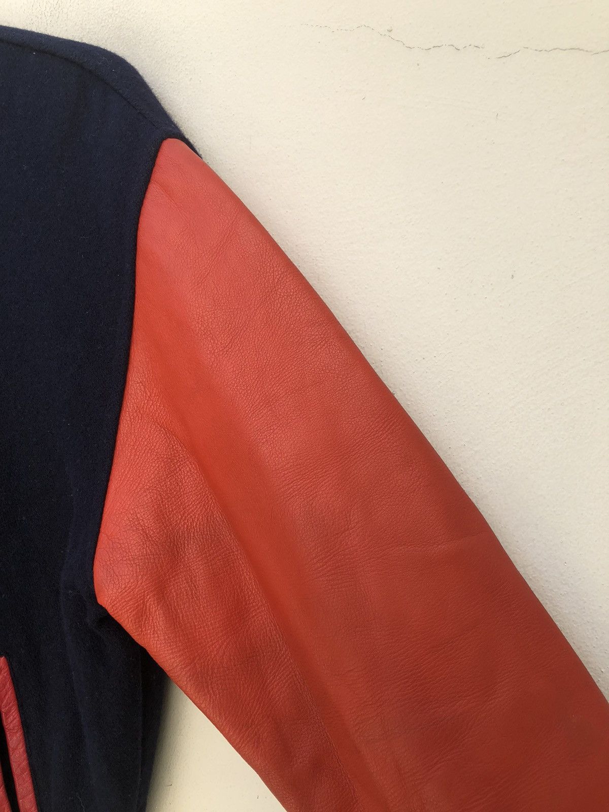 Leather Vintage 90s MIRV Ski Racing Team QB Club Varsity Jacket Size US M / EU 48-50 / 2 - 8 Thumbnail