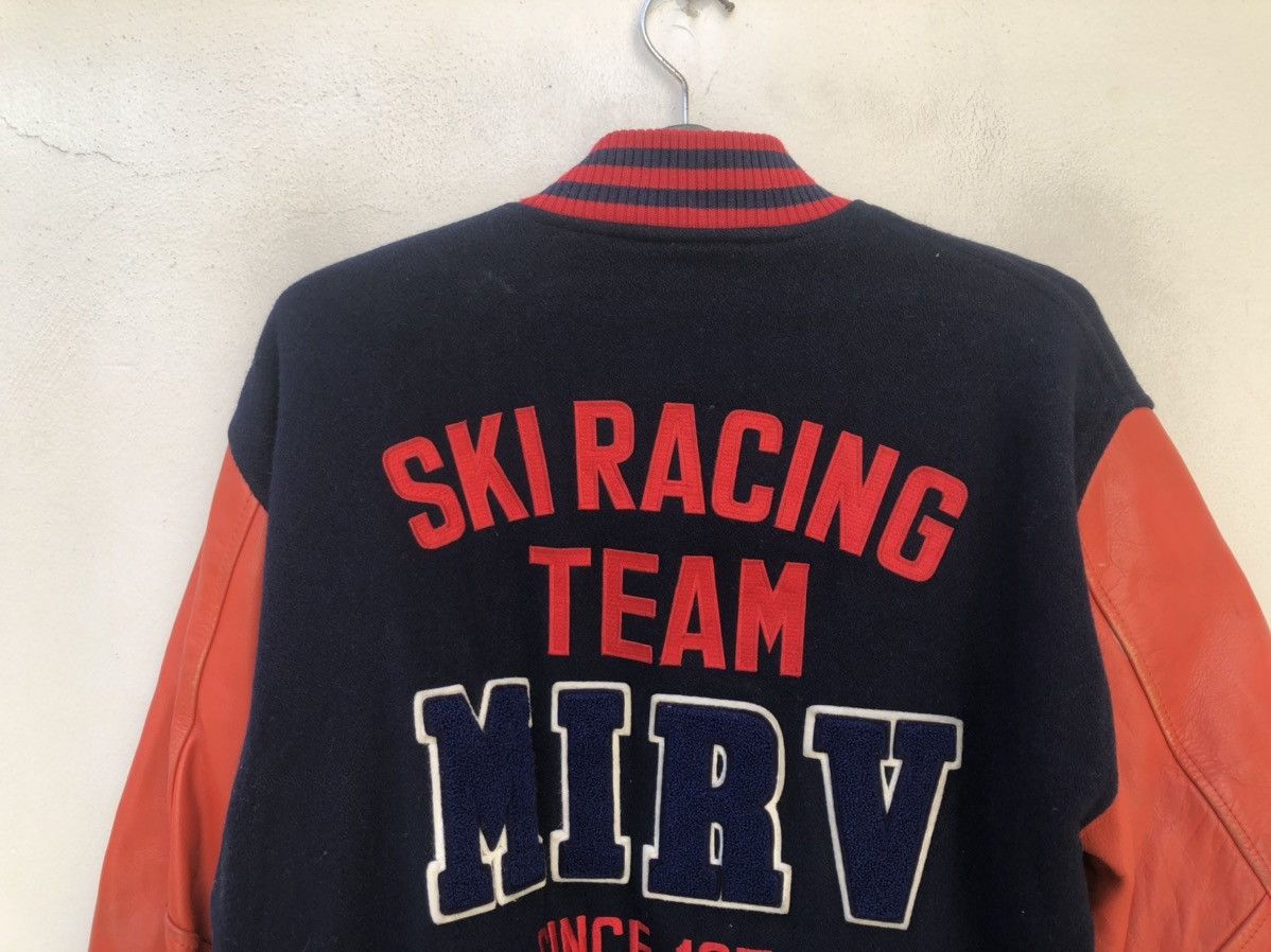 Leather Vintage 90s MIRV Ski Racing Team QB Club Varsity Jacket Size US M / EU 48-50 / 2 - 15 Thumbnail