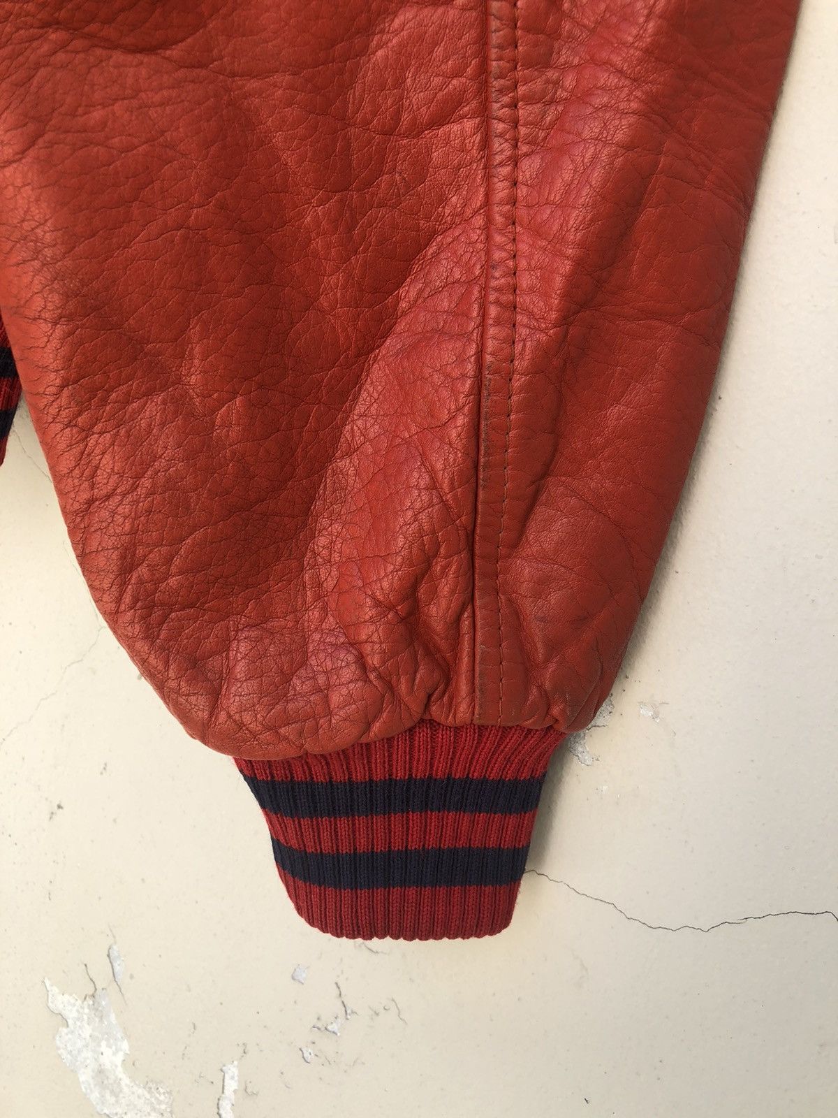 Leather Vintage 90s MIRV Ski Racing Team QB Club Varsity Jacket Size US M / EU 48-50 / 2 - 18 Thumbnail