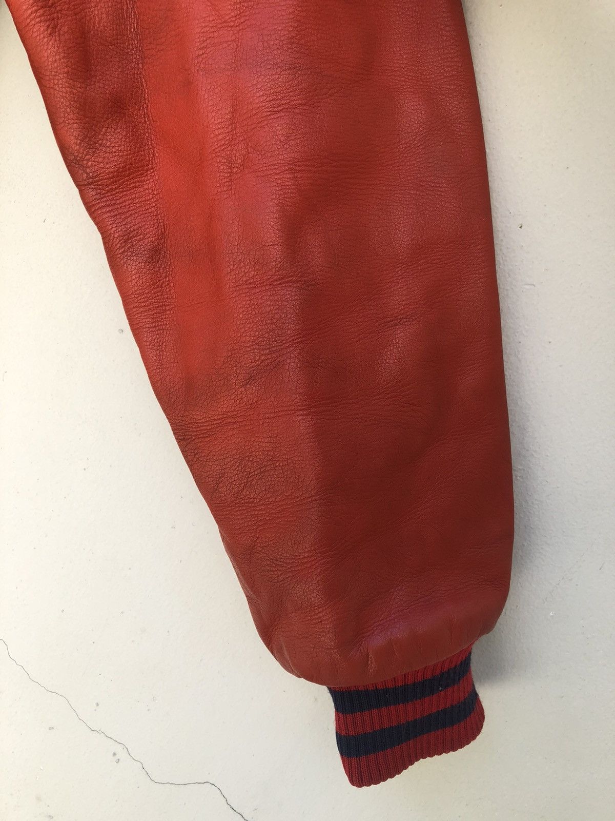 Leather Vintage 90s MIRV Ski Racing Team QB Club Varsity Jacket Size US M / EU 48-50 / 2 - 9 Thumbnail