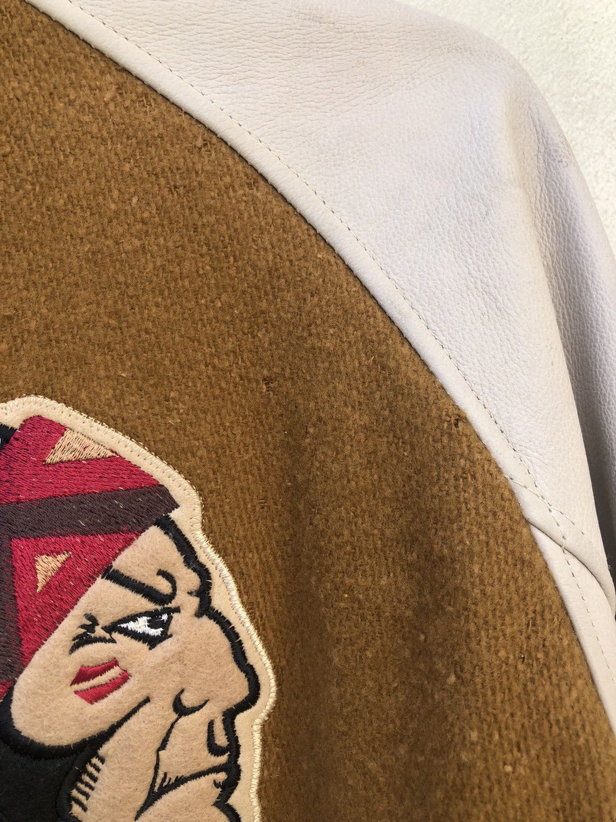 Japanese Brand × Vintage Vintage 90s GUMU Propound Japan Indian Head Varsity Jacket Size US L / EU 52-54 / 3 - 8 Thumbnail