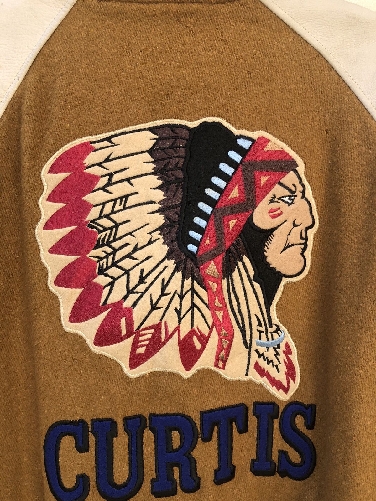 Japanese Brand × Vintage Vintage 90s GUMU Propound Japan Indian Head Varsity Jacket Size US L / EU 52-54 / 3 - 7 Thumbnail