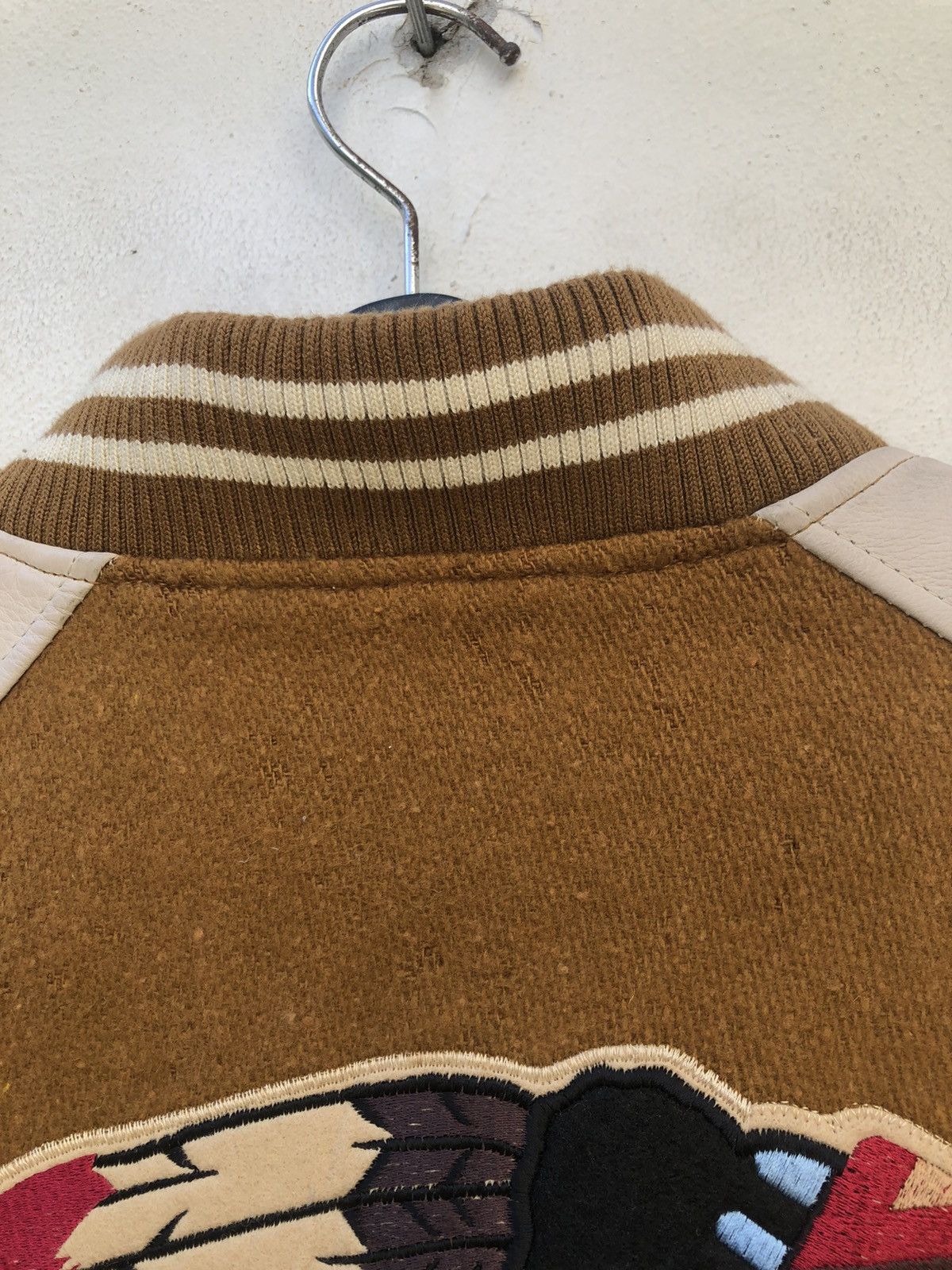 Japanese Brand × Vintage Vintage 90s GUMU Propound Japan Indian Head Varsity Jacket Size US L / EU 52-54 / 3 - 9 Thumbnail