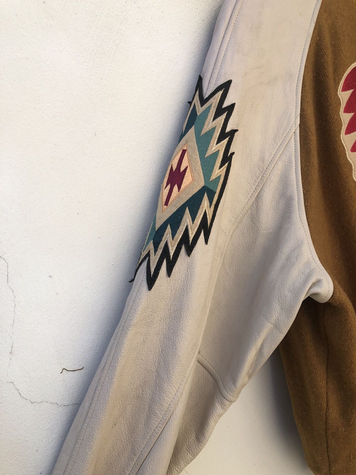 Japanese Brand × Vintage Vintage 90s GUMU Propound Japan Indian Head Varsity Jacket Size US L / EU 52-54 / 3 - 14 Thumbnail