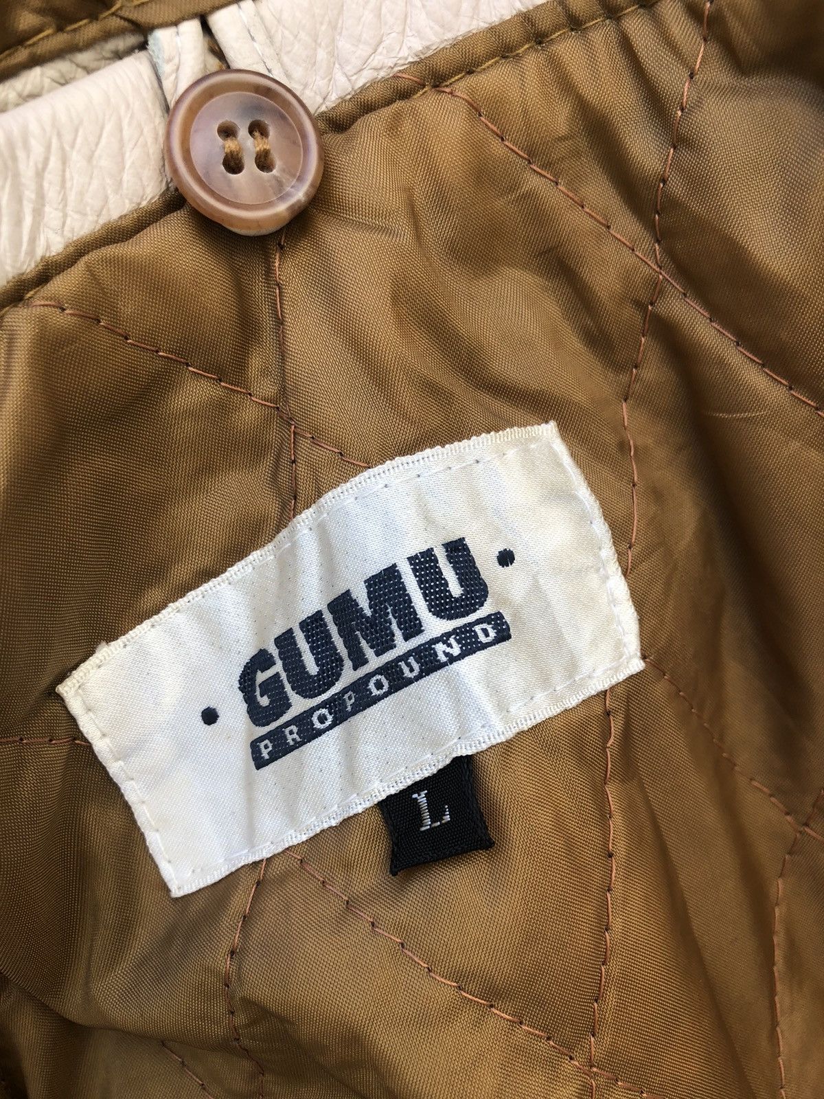 Japanese Brand × Vintage Vintage 90s GUMU Propound Japan Indian Head Varsity Jacket Size US L / EU 52-54 / 3 - 24 Thumbnail