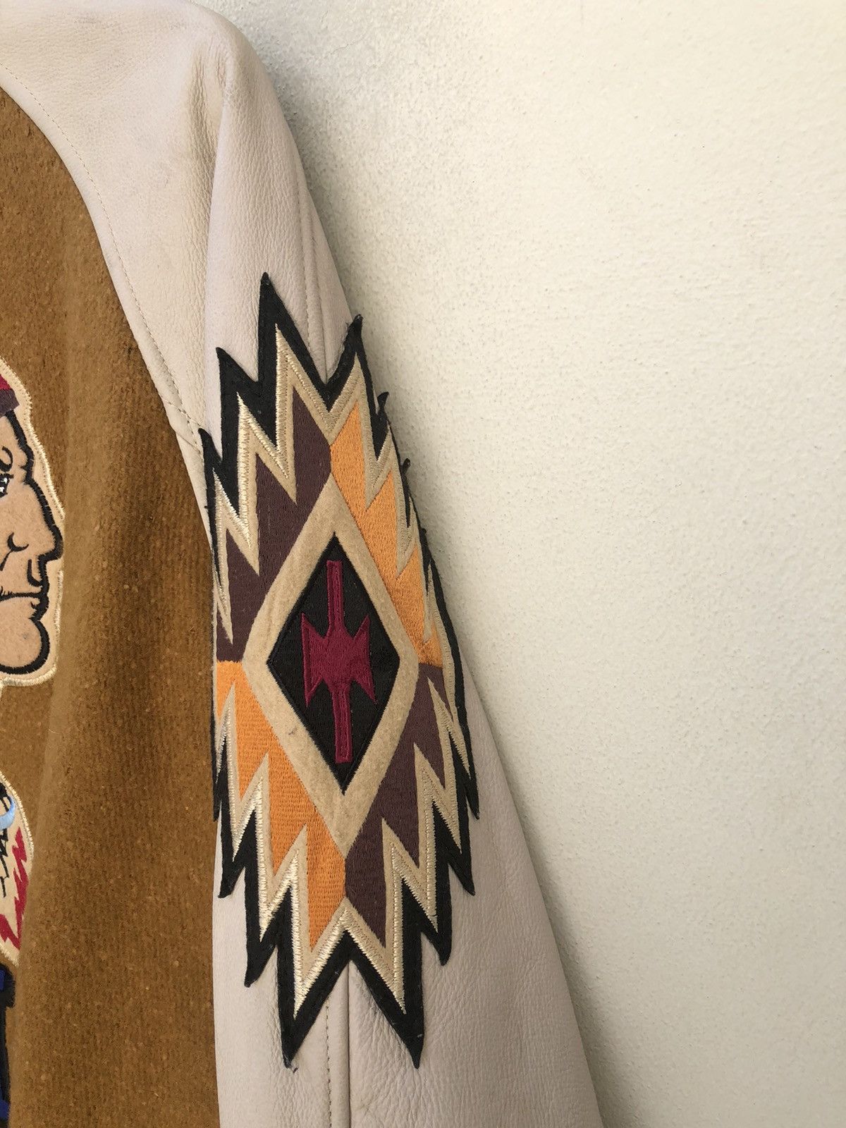 Japanese Brand × Vintage Vintage 90s GUMU Propound Japan Indian Head Varsity Jacket Size US L / EU 52-54 / 3 - 13 Thumbnail