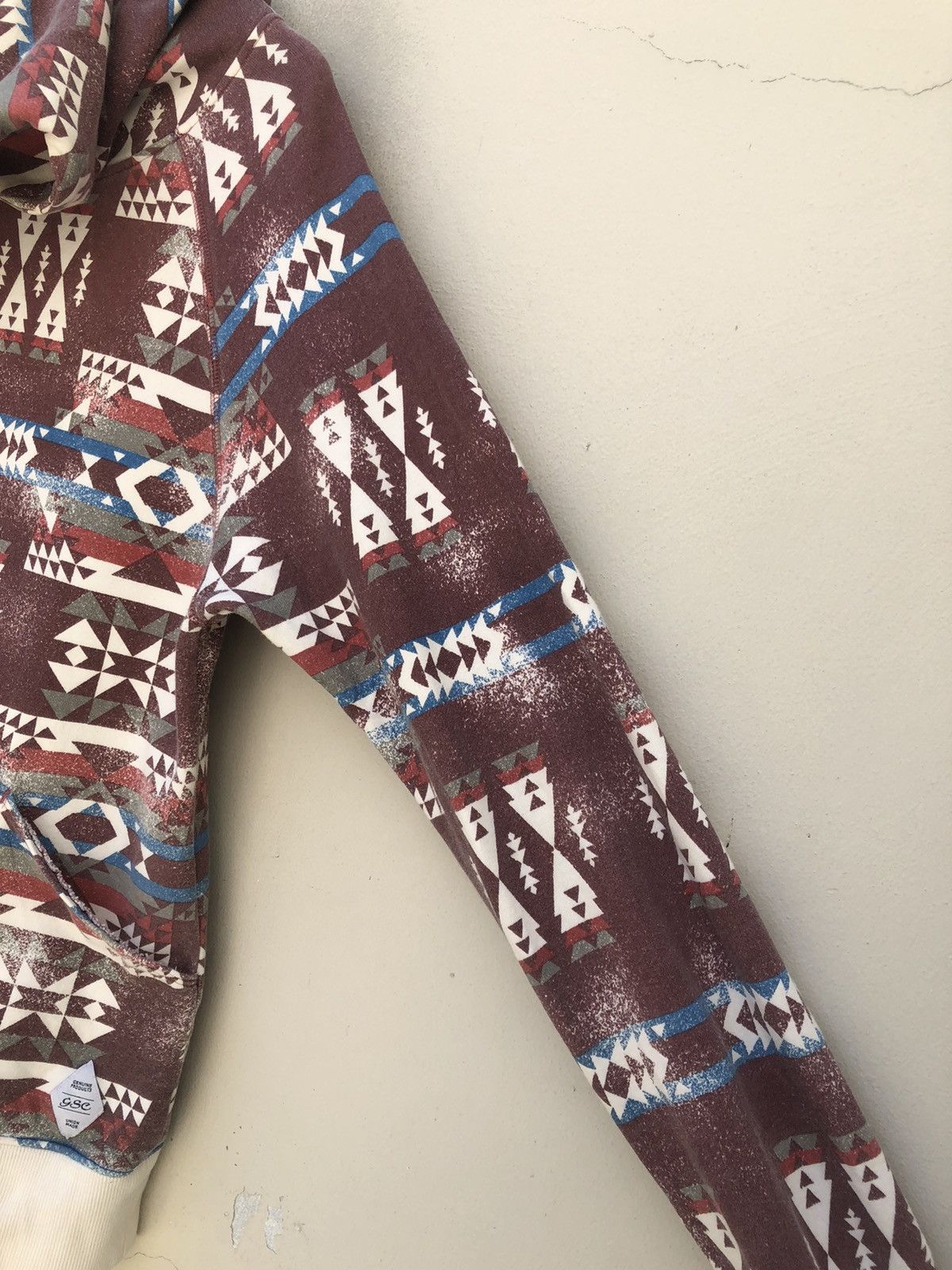 go slow caravan GSC Union Made Aztec Navajo Pattern Hoodie Sweatshirt Size US L / EU 52-54 / 3 - 9 Thumbnail