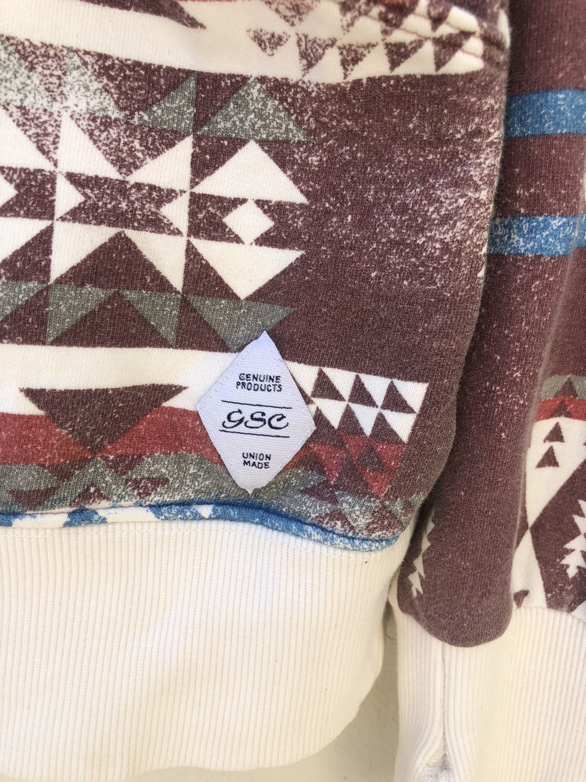 go slow caravan GSC Union Made Aztec Navajo Pattern Hoodie Sweatshirt Size US L / EU 52-54 / 3 - 8 Thumbnail