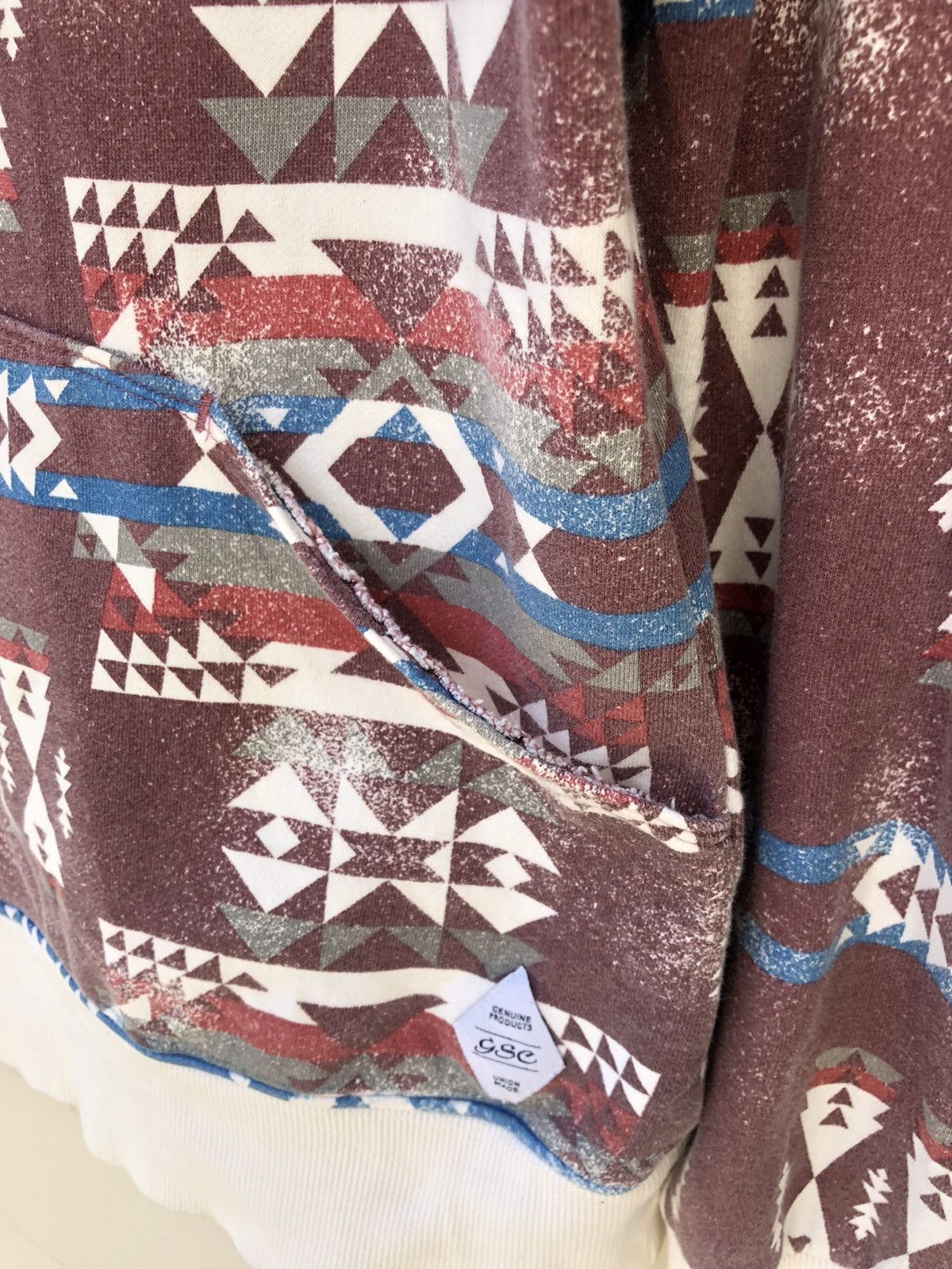 go slow caravan GSC Union Made Aztec Navajo Pattern Hoodie Sweatshirt Size US L / EU 52-54 / 3 - 6 Thumbnail