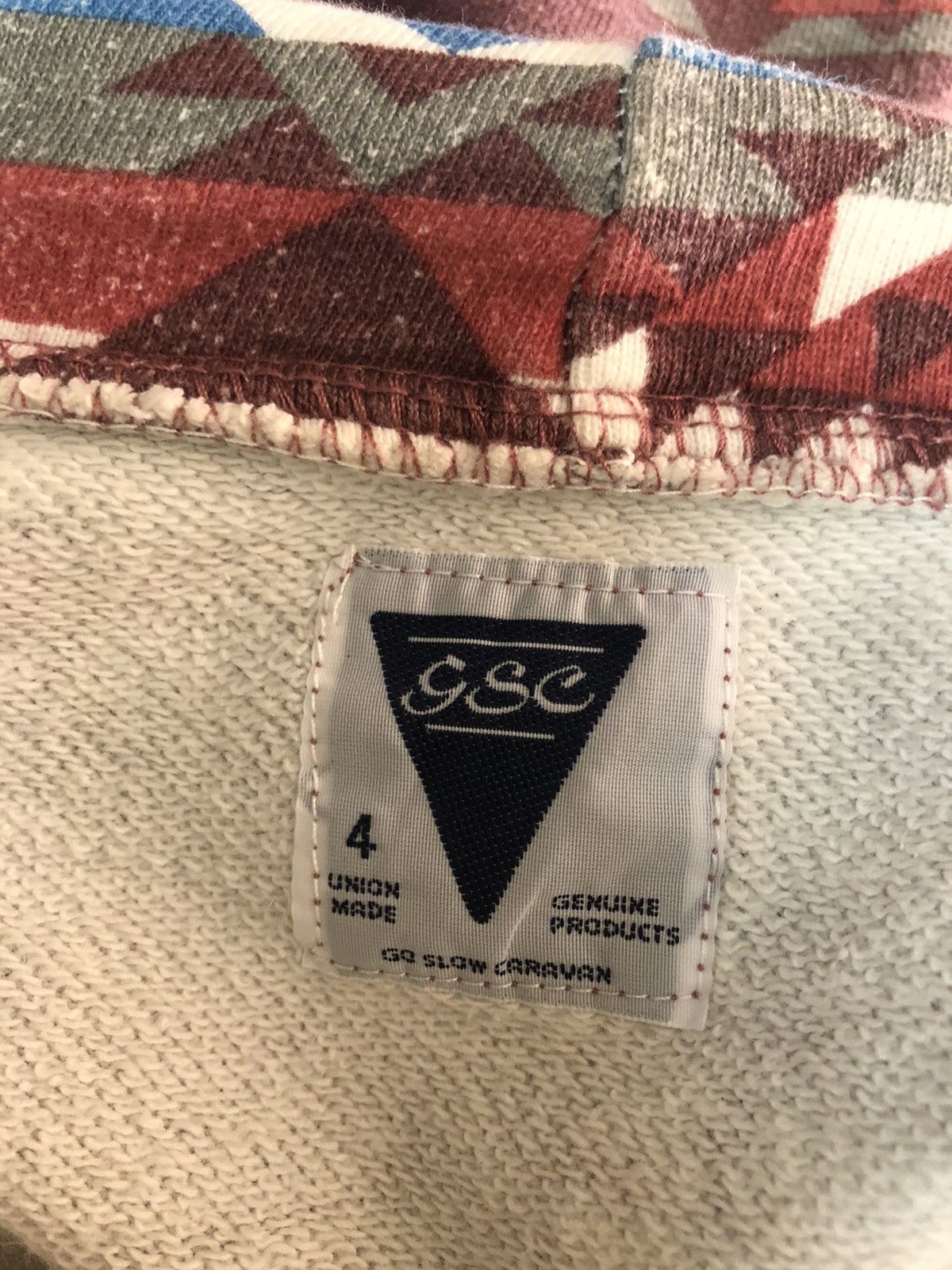 go slow caravan GSC Union Made Aztec Navajo Pattern Hoodie Sweatshirt Size US L / EU 52-54 / 3 - 15 Thumbnail