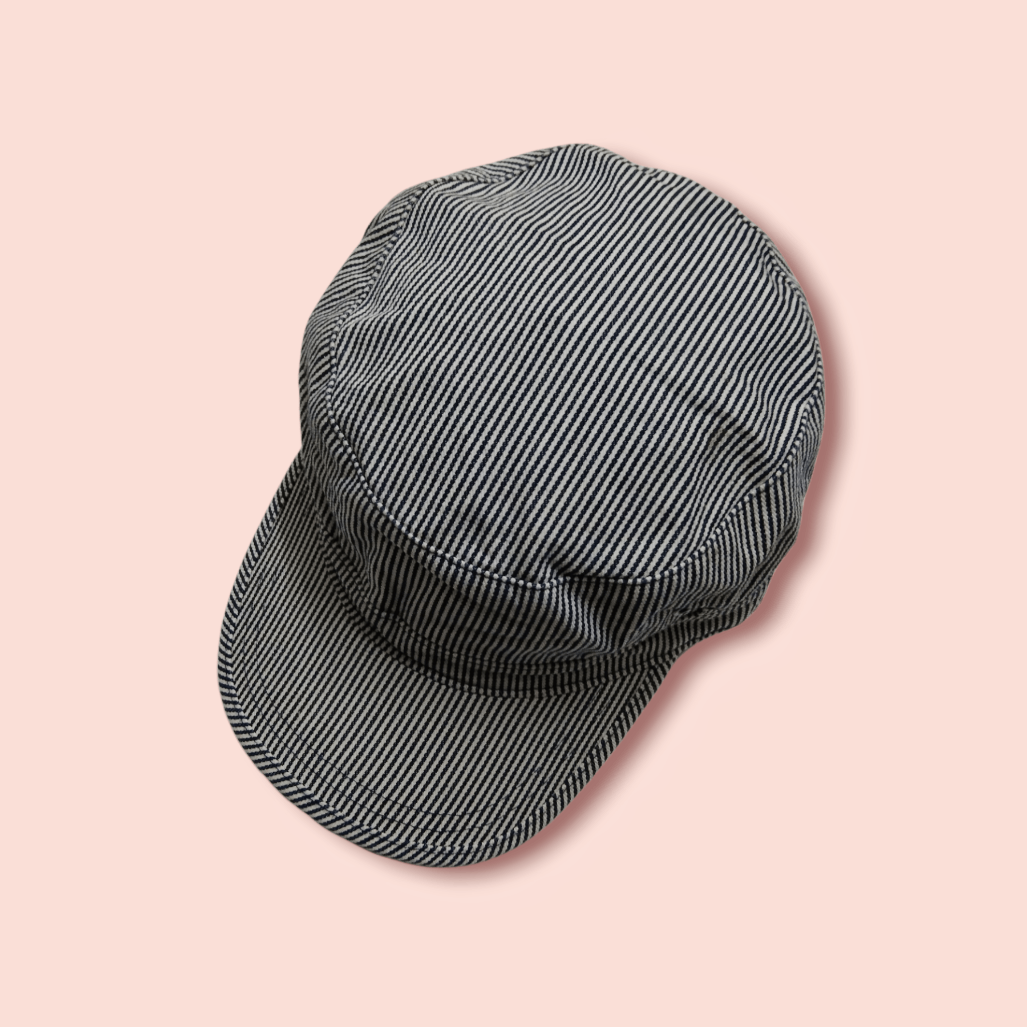 Japanese Brand × Jun Takahashi × Uniqlo VINTAGE UNIQLO HICKORY STRIPES WORKER ARMY HAT Size ONE SIZE - 9 Thumbnail