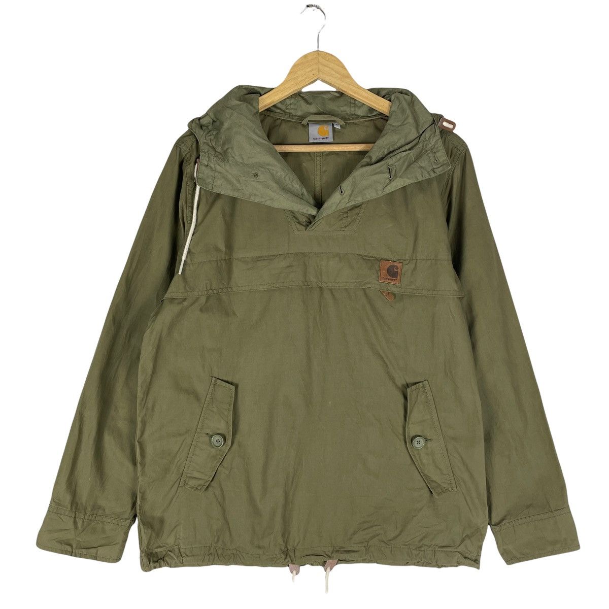 Carhartt 🌟CARHARTT ANORAK HOODIE HALF BUTTON HAYDEN JACKET | Grailed