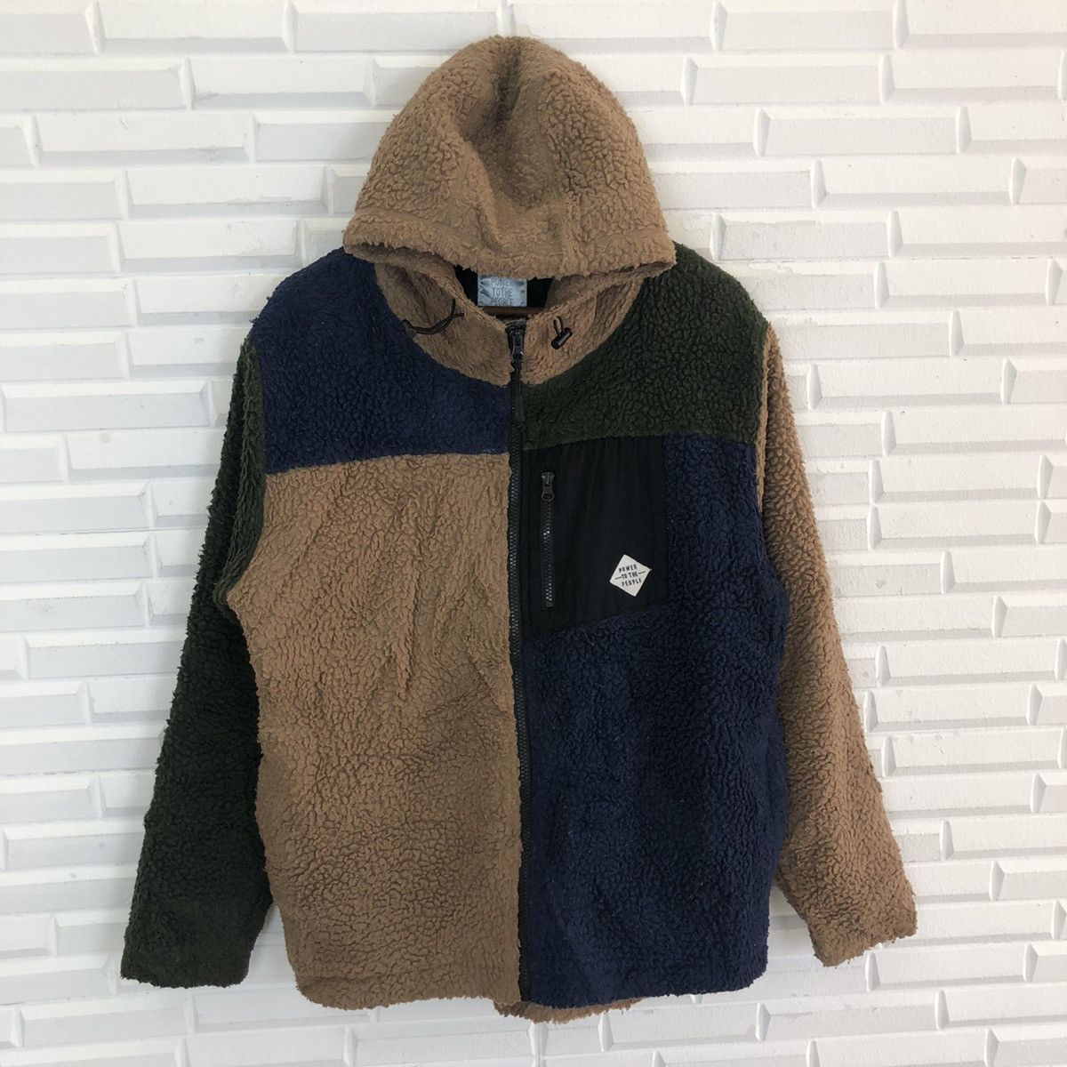 Japanese Brand × Vintage POWER TO THE PEOPLE FLEECE HOODIE JACKET Size US M / EU 48-50 / 2 - 4 Thumbnail