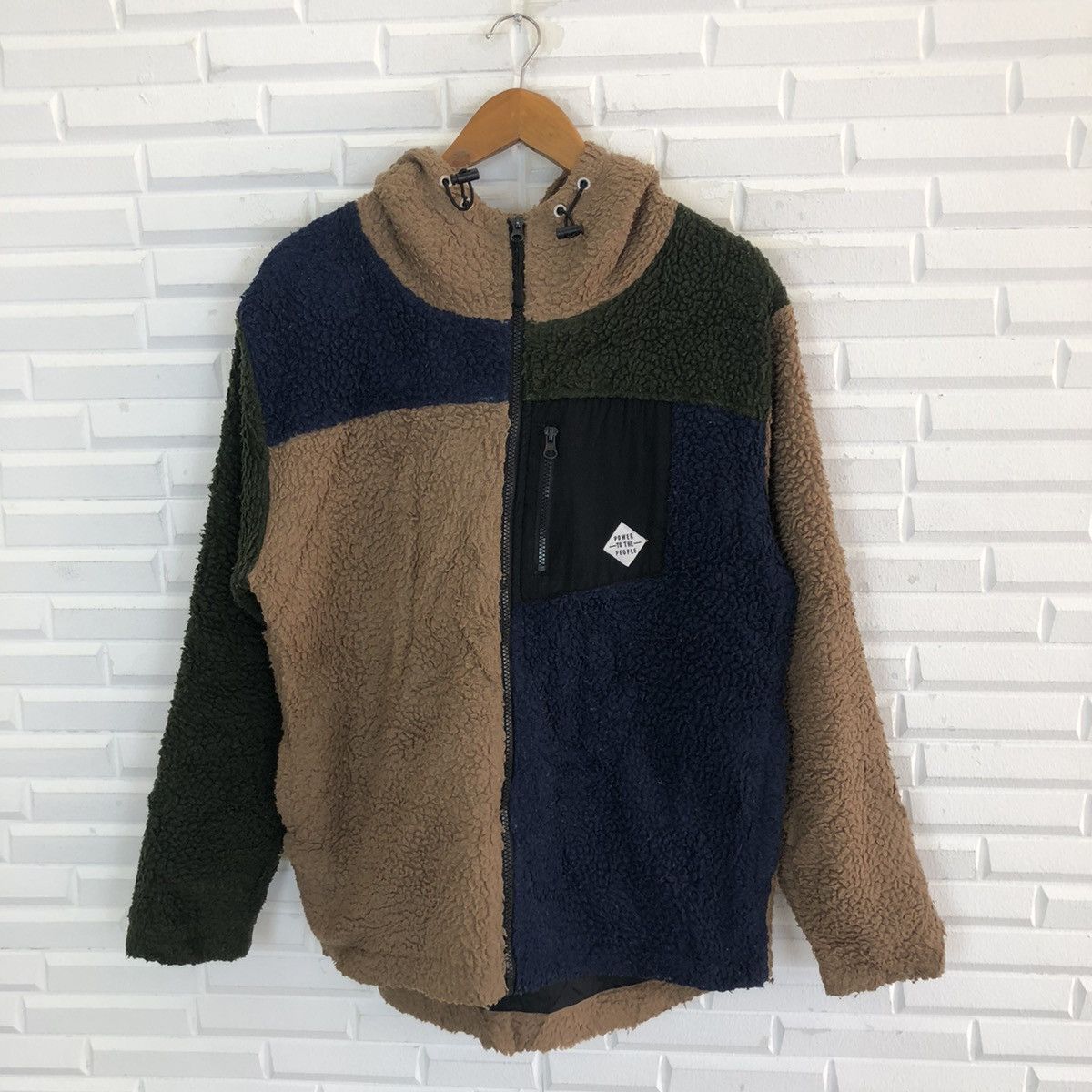 Japanese Brand × Vintage POWER TO THE PEOPLE FLEECE HOODIE JACKET Size US M / EU 48-50 / 2 - 5 Thumbnail