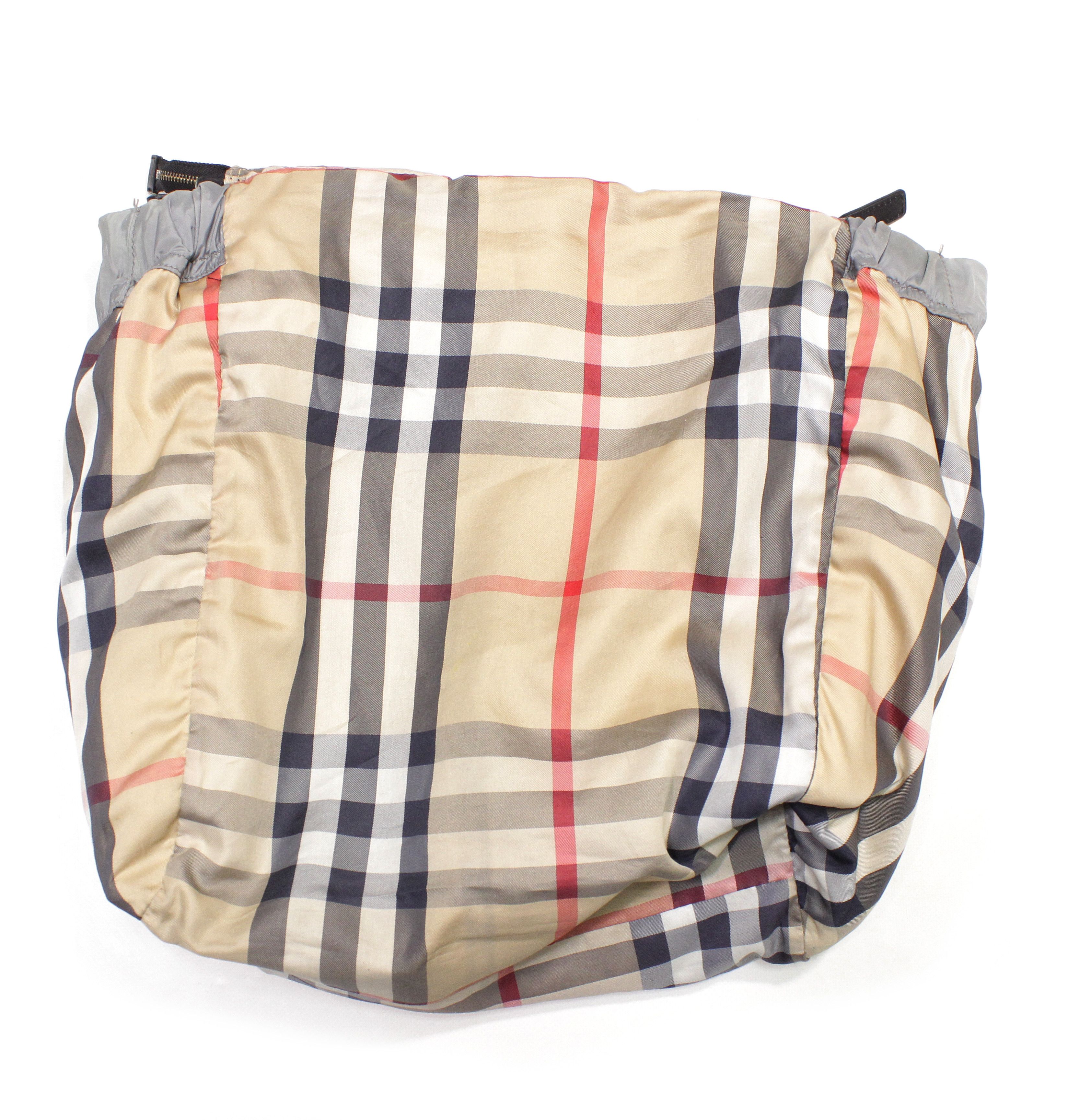Burberry Logo Nylon Nova Check Inside Bag Size ONE SIZE - 4 Thumbnail