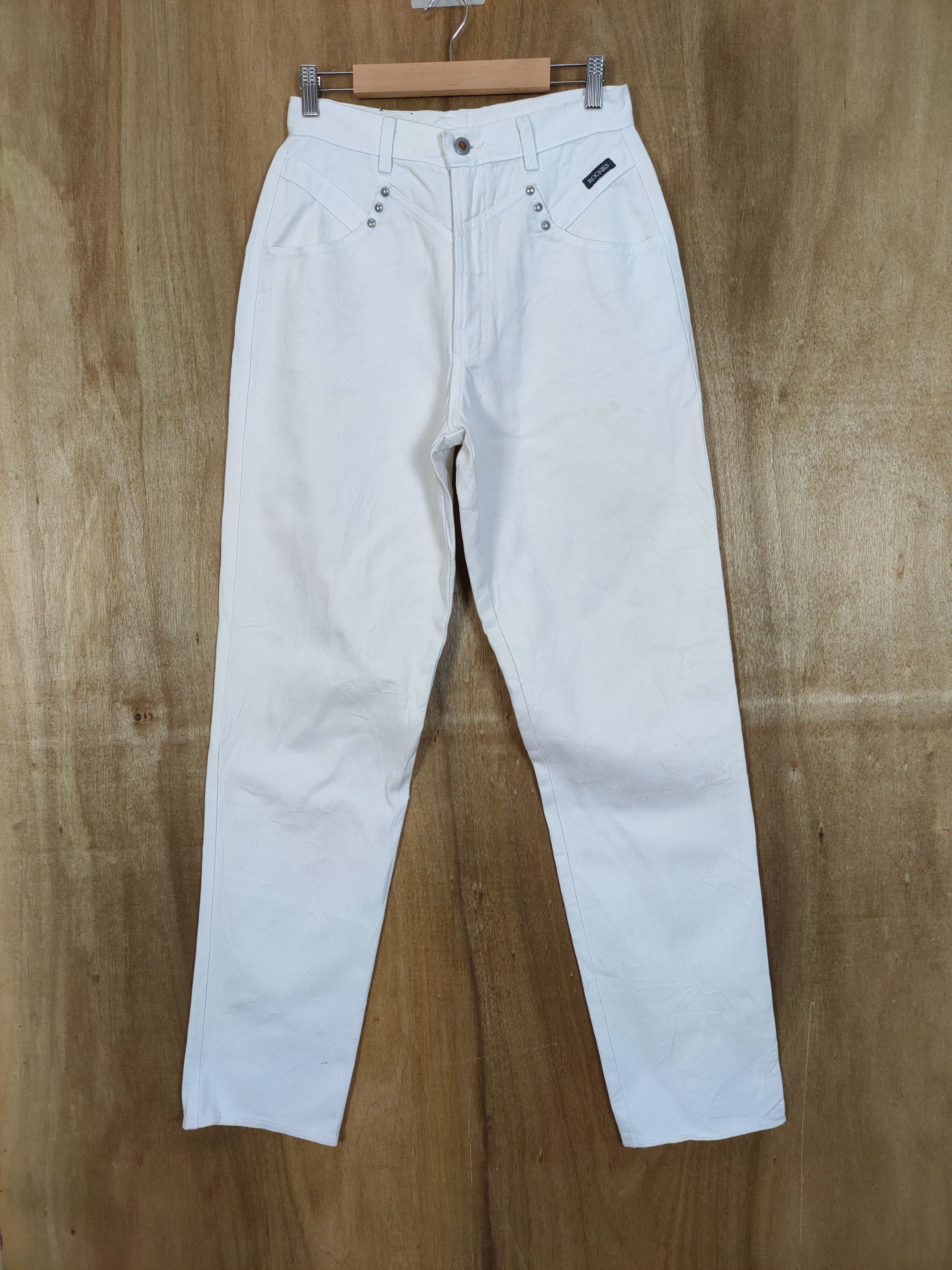 Japanese Brand ROCKIES WHITE JEANS DENIM PANTS Size US 26 / EU 42 - 1 Thumbnail