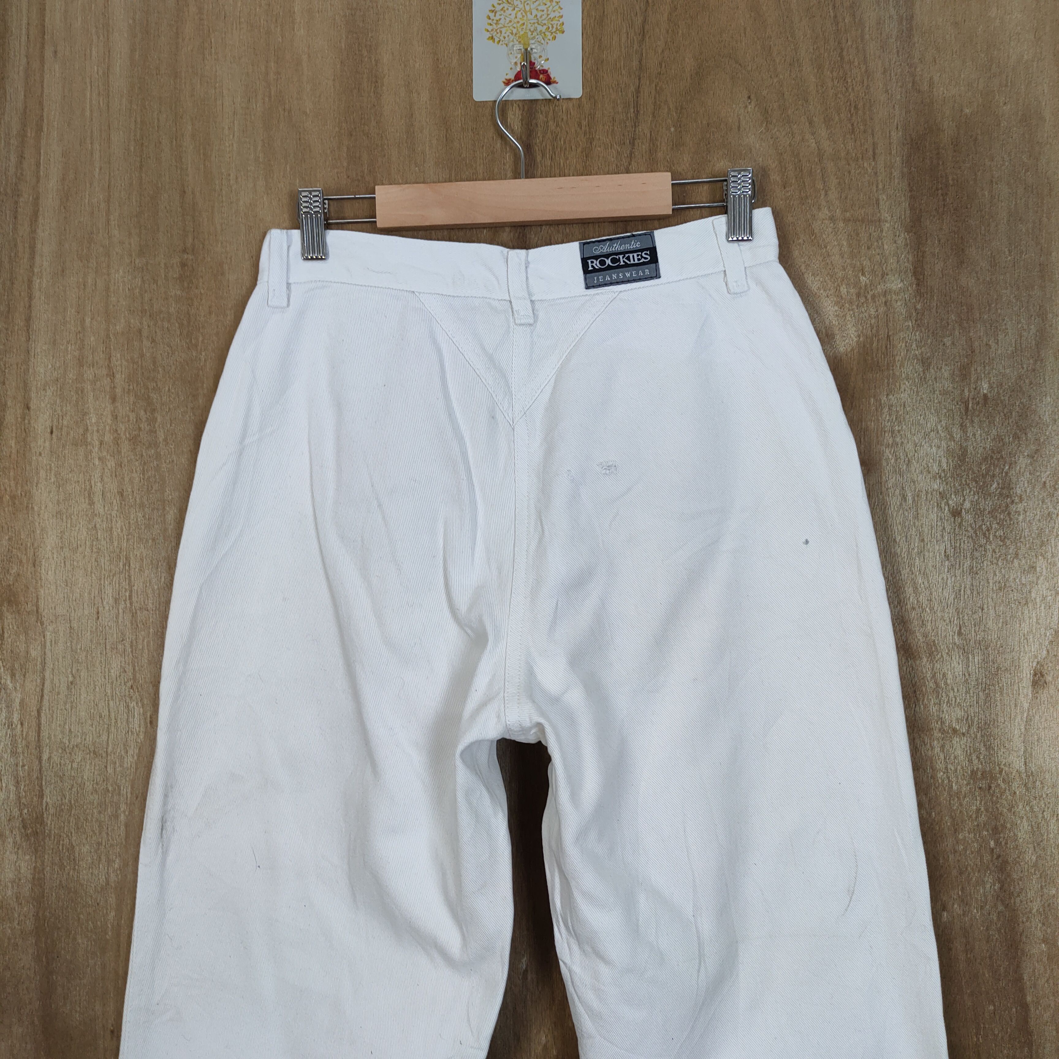 Japanese Brand ROCKIES WHITE JEANS DENIM PANTS Size US 26 / EU 42 - 9 Thumbnail