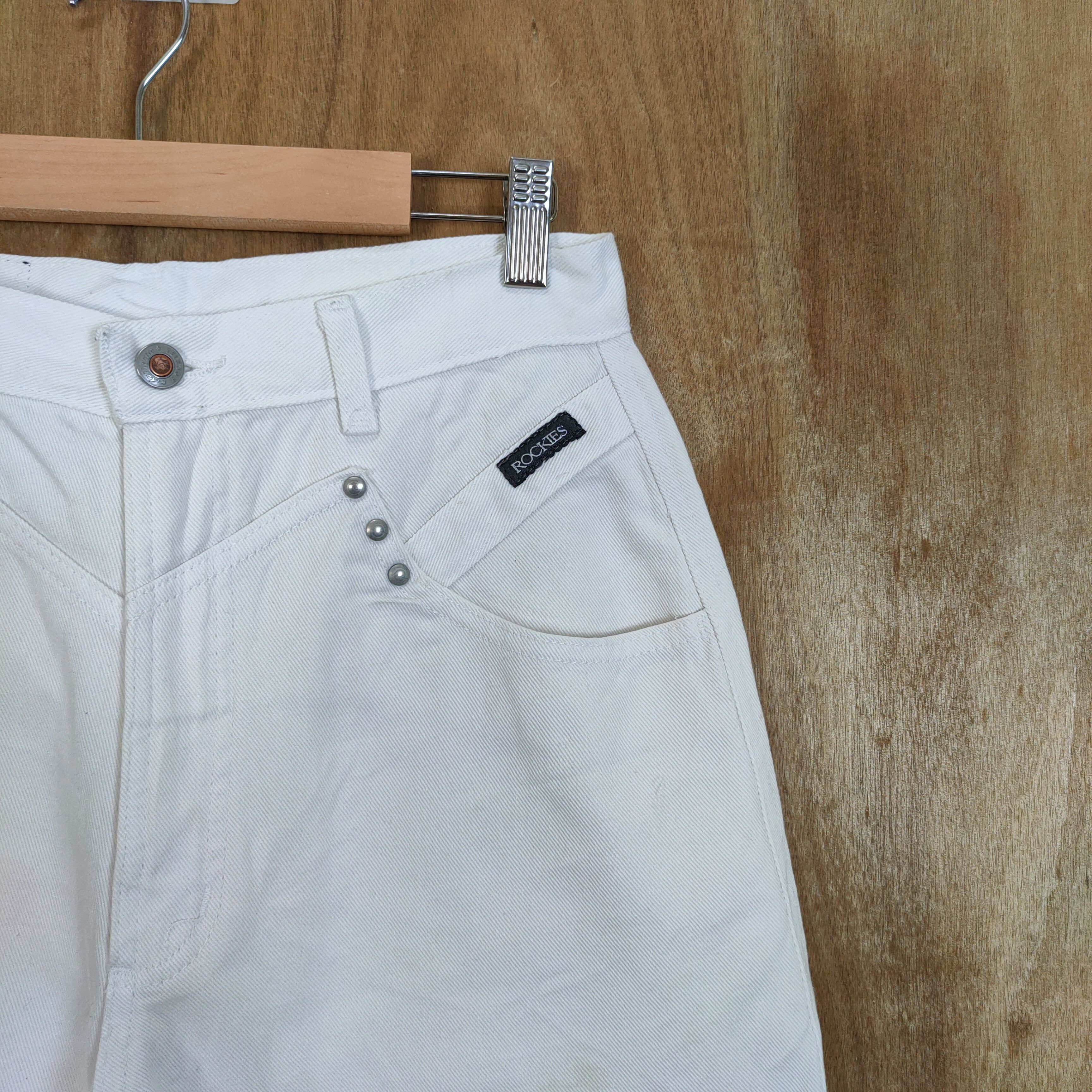 Japanese Brand ROCKIES WHITE JEANS DENIM PANTS Size US 26 / EU 42 - 6 Thumbnail