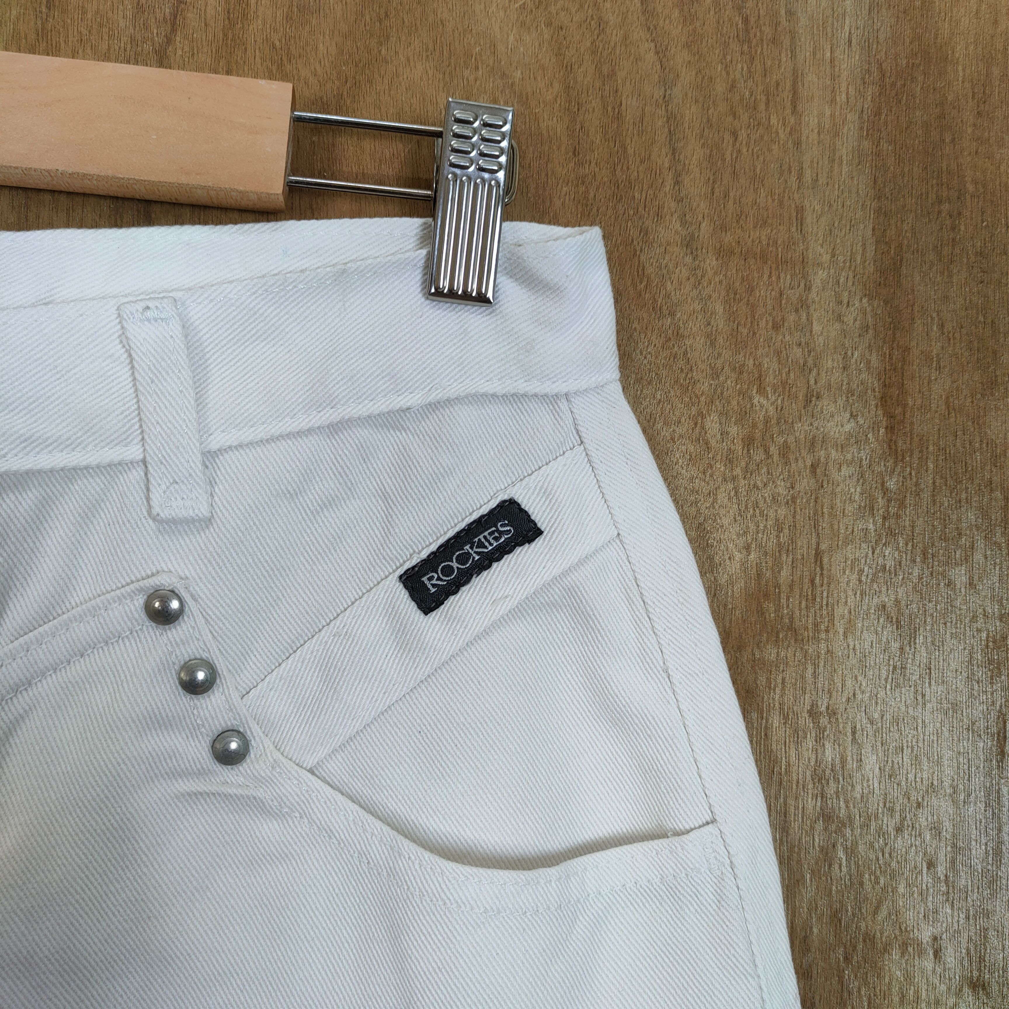 Japanese Brand ROCKIES WHITE JEANS DENIM PANTS Size US 26 / EU 42 - 4 Thumbnail