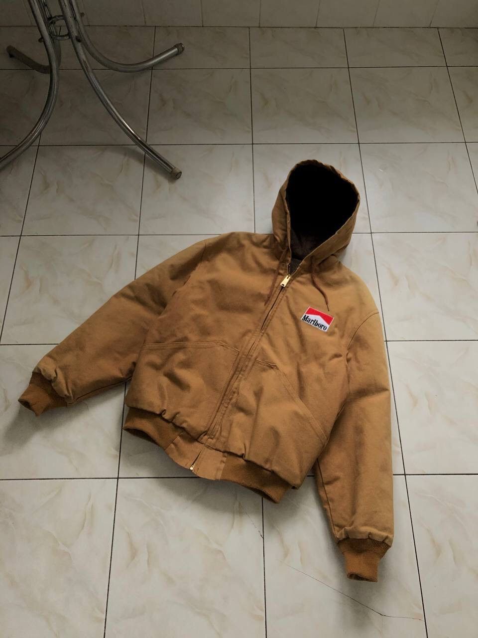 Vintage Marlboro hoodie jacket carhartt work style
