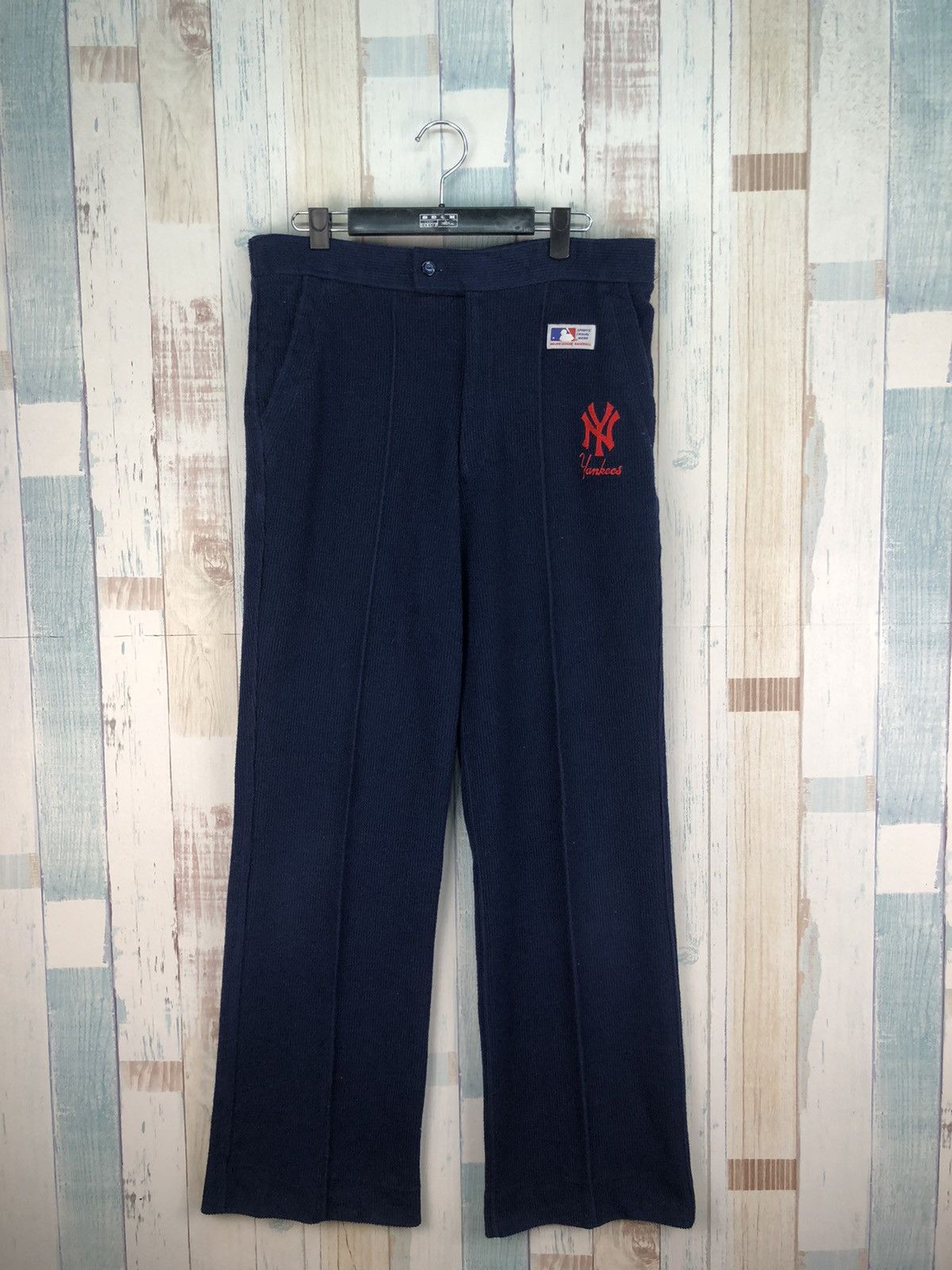 MLB × New York Yankees × Vintage Vintage 90s New York Yankees Pants Size US 32 / EU 48 - 3 Thumbnail