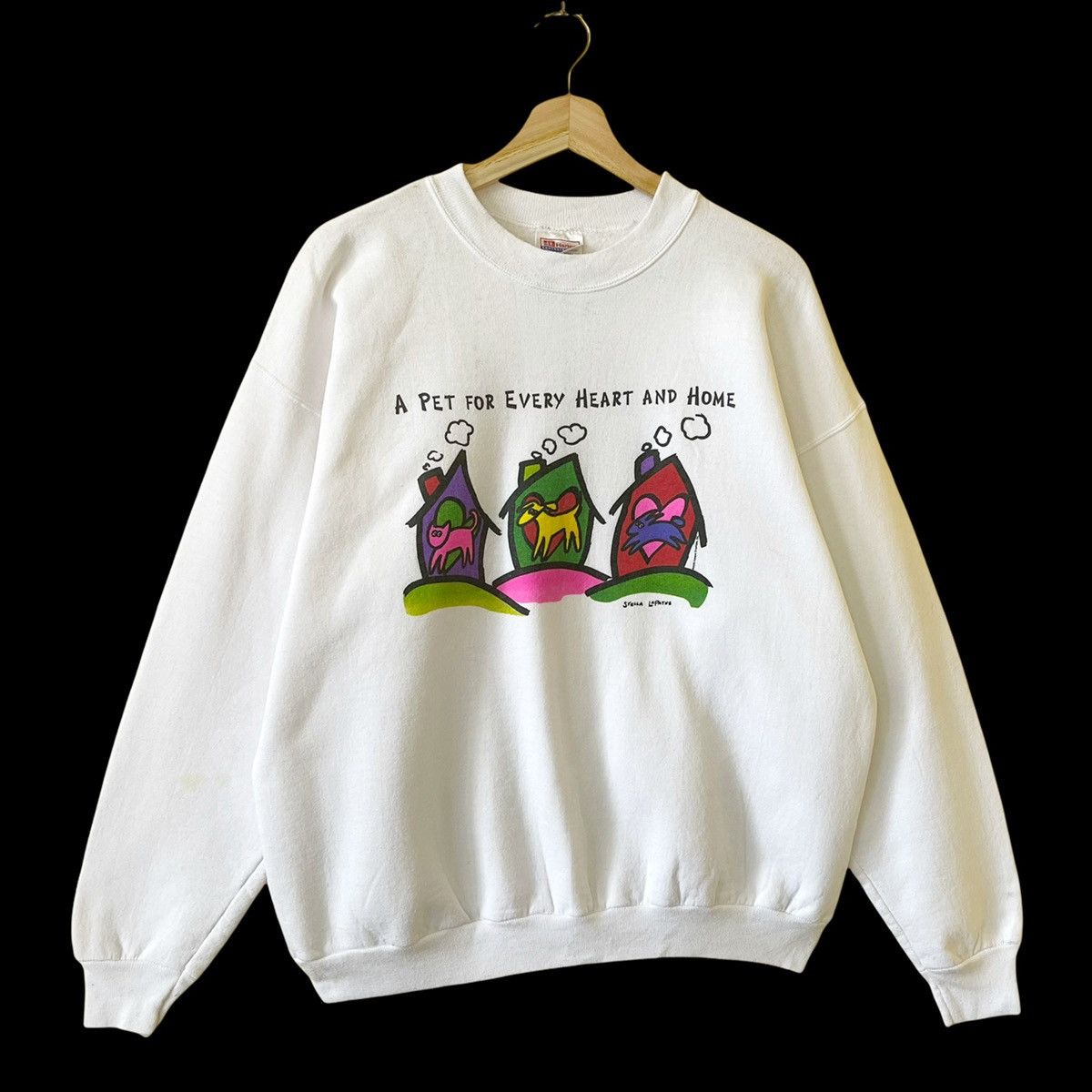 Vintage Vintage 90’s Kent Animal Shelter Crewneck Sweatshirt Size M Size US M / EU 48-50 / 2 - 2 Thumbnail