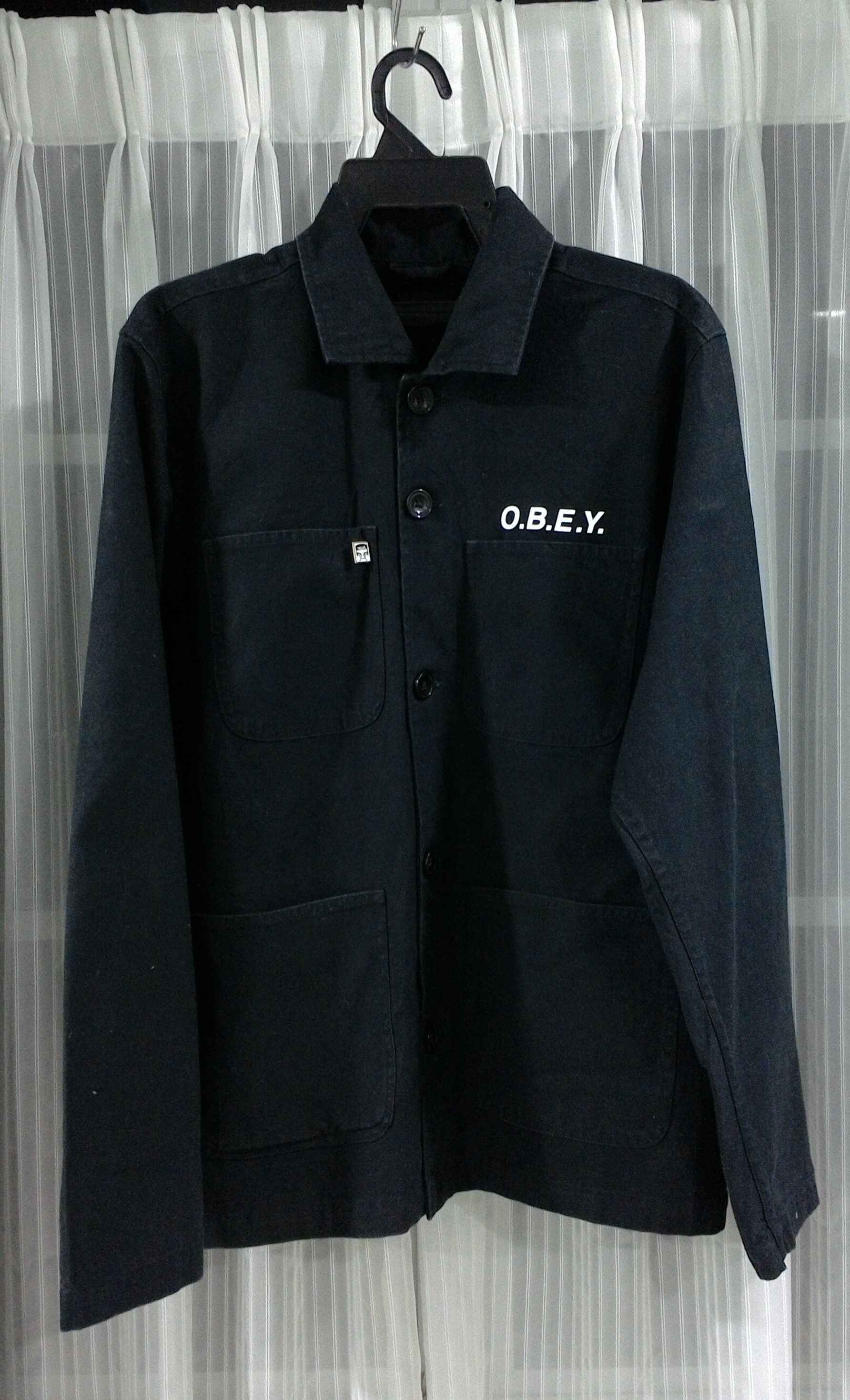 Japanese Brand OBEY WORKWEAR JACKET Size US M / EU 48-50 / 2 - 2 Thumbnail