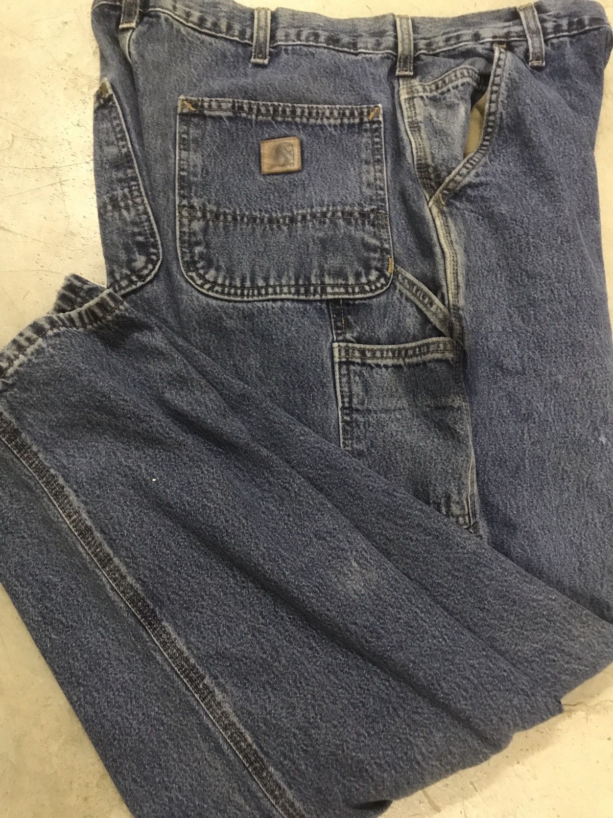 Carhartt × Vintage Vintage 90s Carhartt Carpenter Denim Jeans Size US 36 / EU 52 - 2 Thumbnail