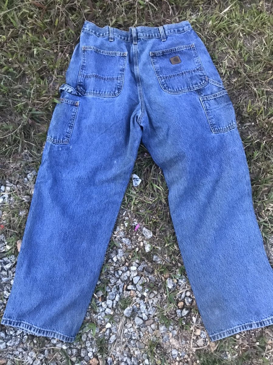 Carhartt × Vintage Vintage 90s Carhartt Carpenter Denim Jeans Size US 36 / EU 52 - 3 Thumbnail