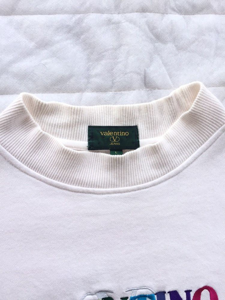 Valentino × Vintage Vintage Valentino Jeans Multicolour Embroidery Mock Neck Size US L / EU 52-54 / 3 - 4 Thumbnail