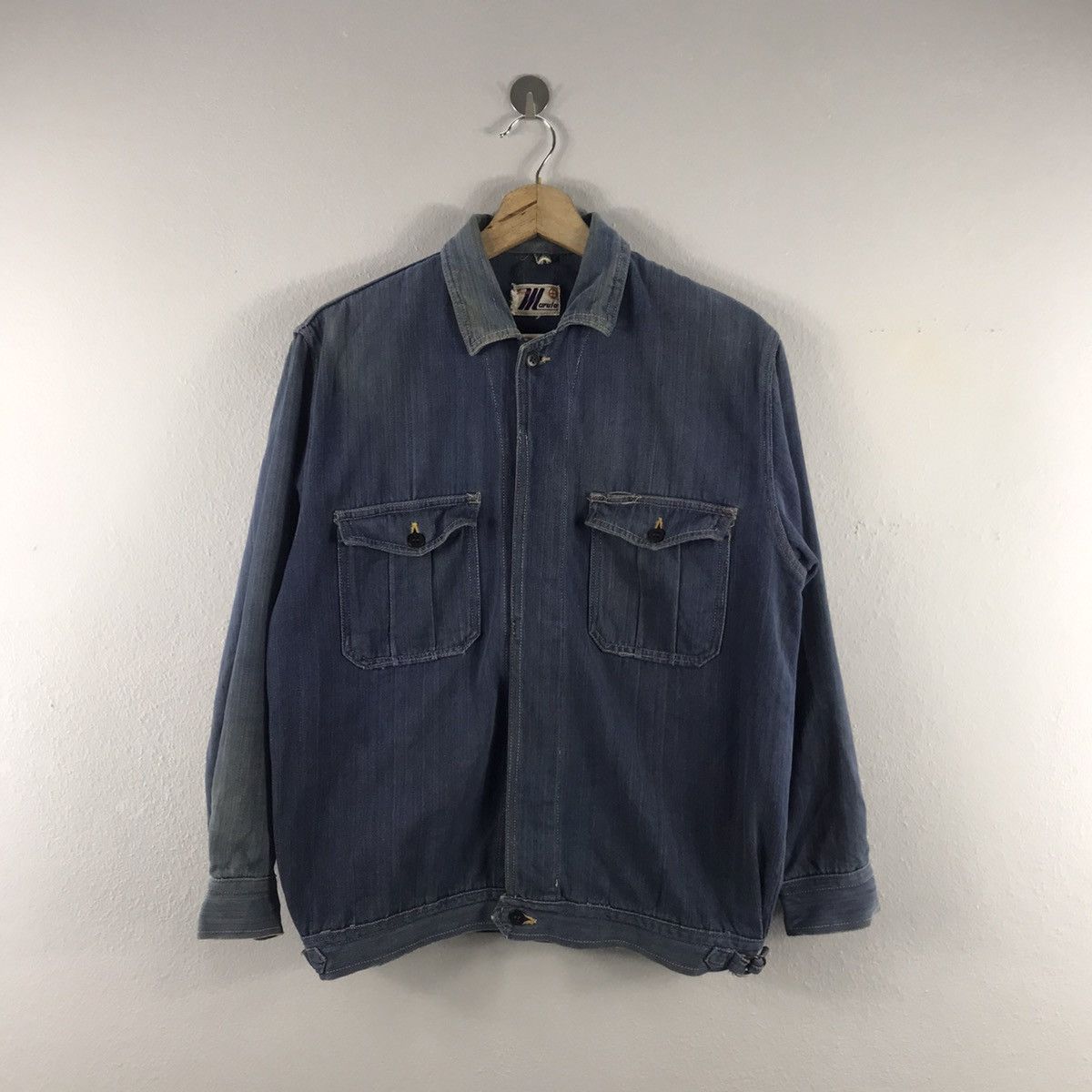 Vintage 70s Maruto Double Pocket Denim Jeans Jacket