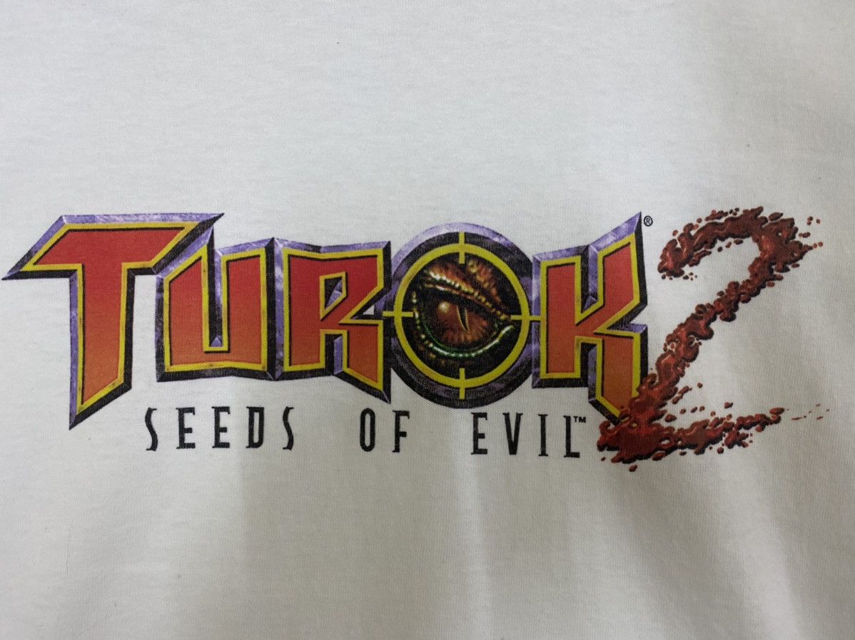 Nintendo vintage 1998 TUROK 2 : SEED OF EVIL nintendo t-shirts Size US L / EU 52-54 / 3 - 3 Thumbnail