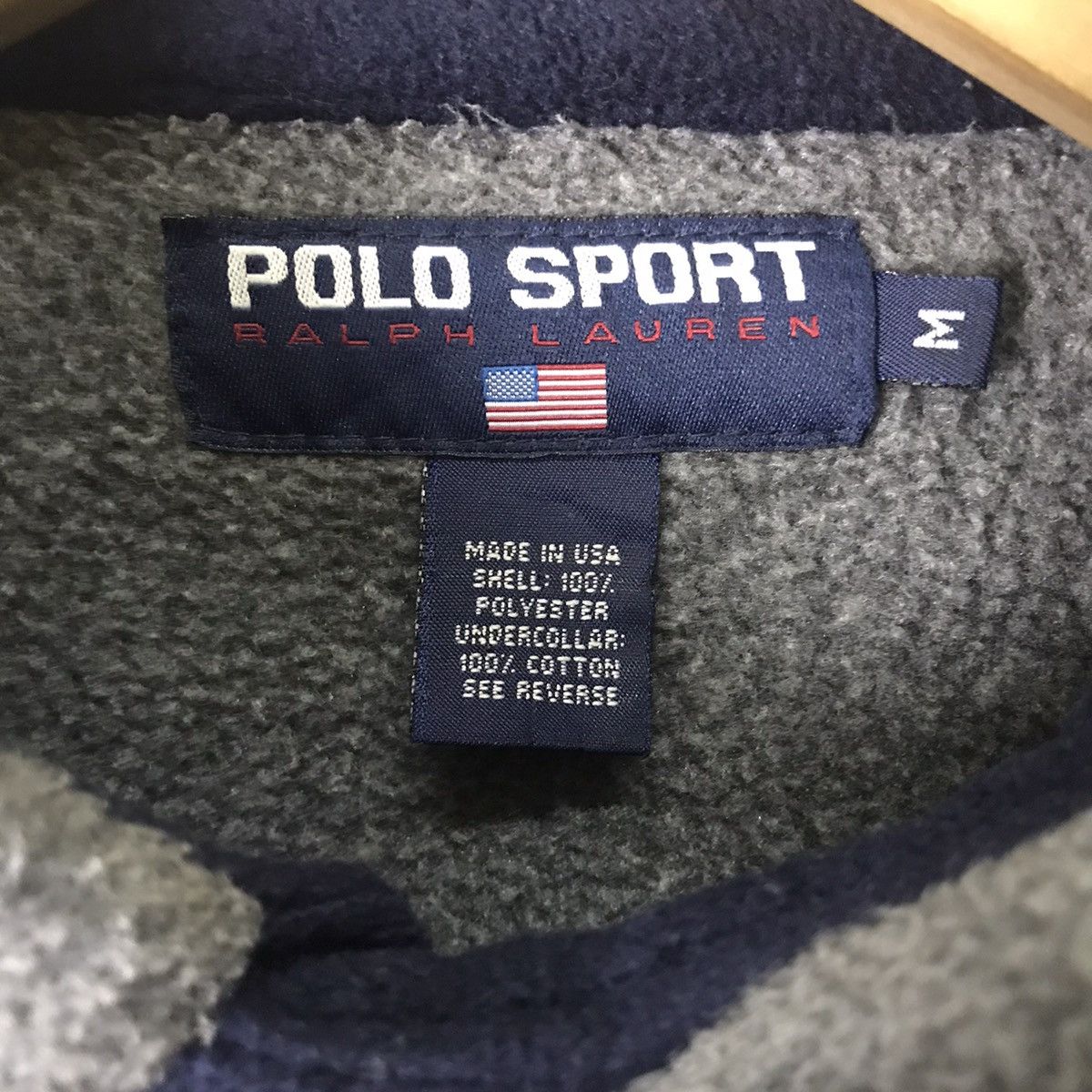 Polo Ralph Lauren × Vintage Vintage Polo Sport ralph lauren fleece zipper jacket usa Size US M / EU 48-50 / 2 - 12 Thumbnail