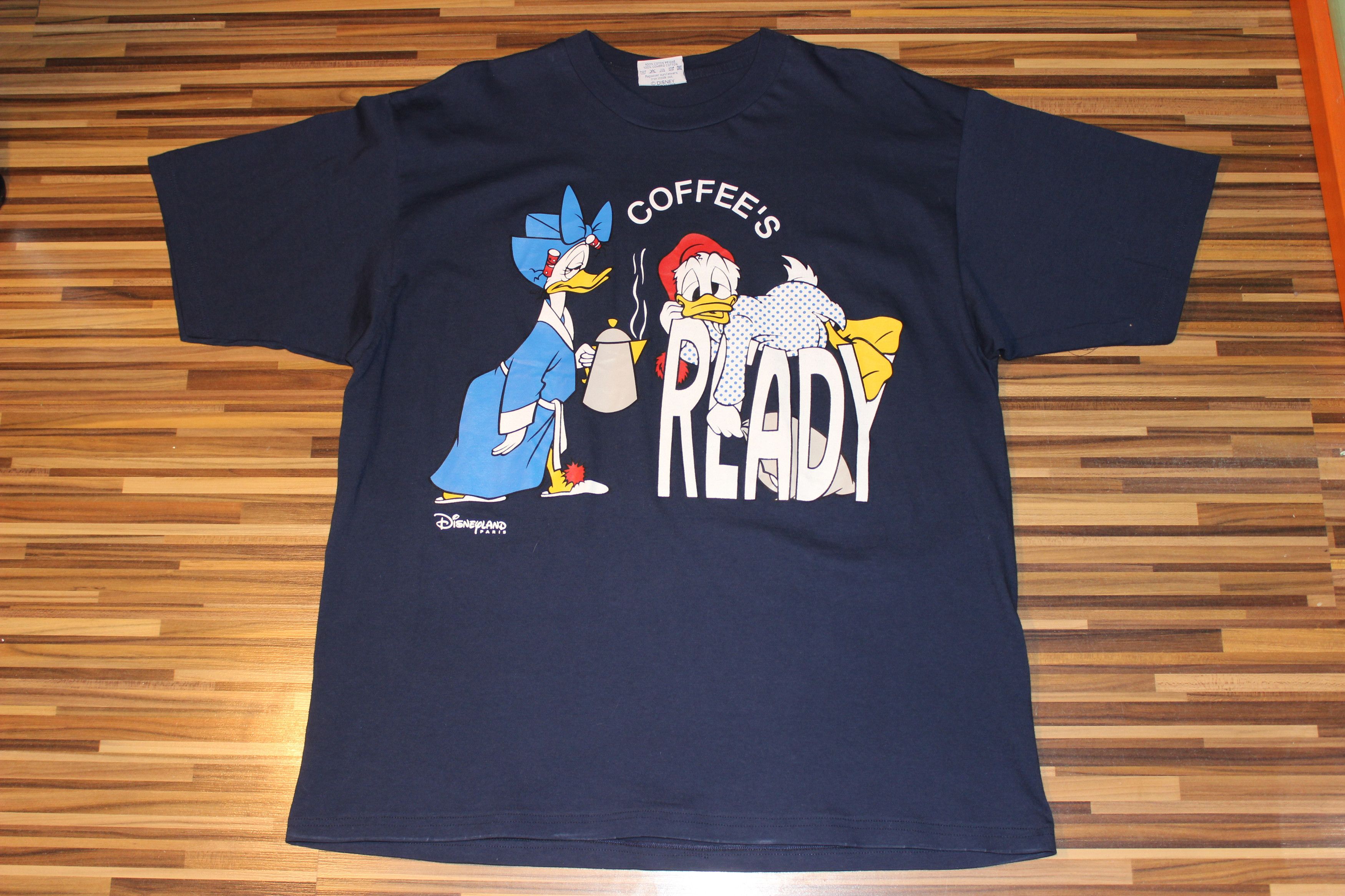 90s Disney Paris Donald Duck Movie Cartoon Tee Shirt