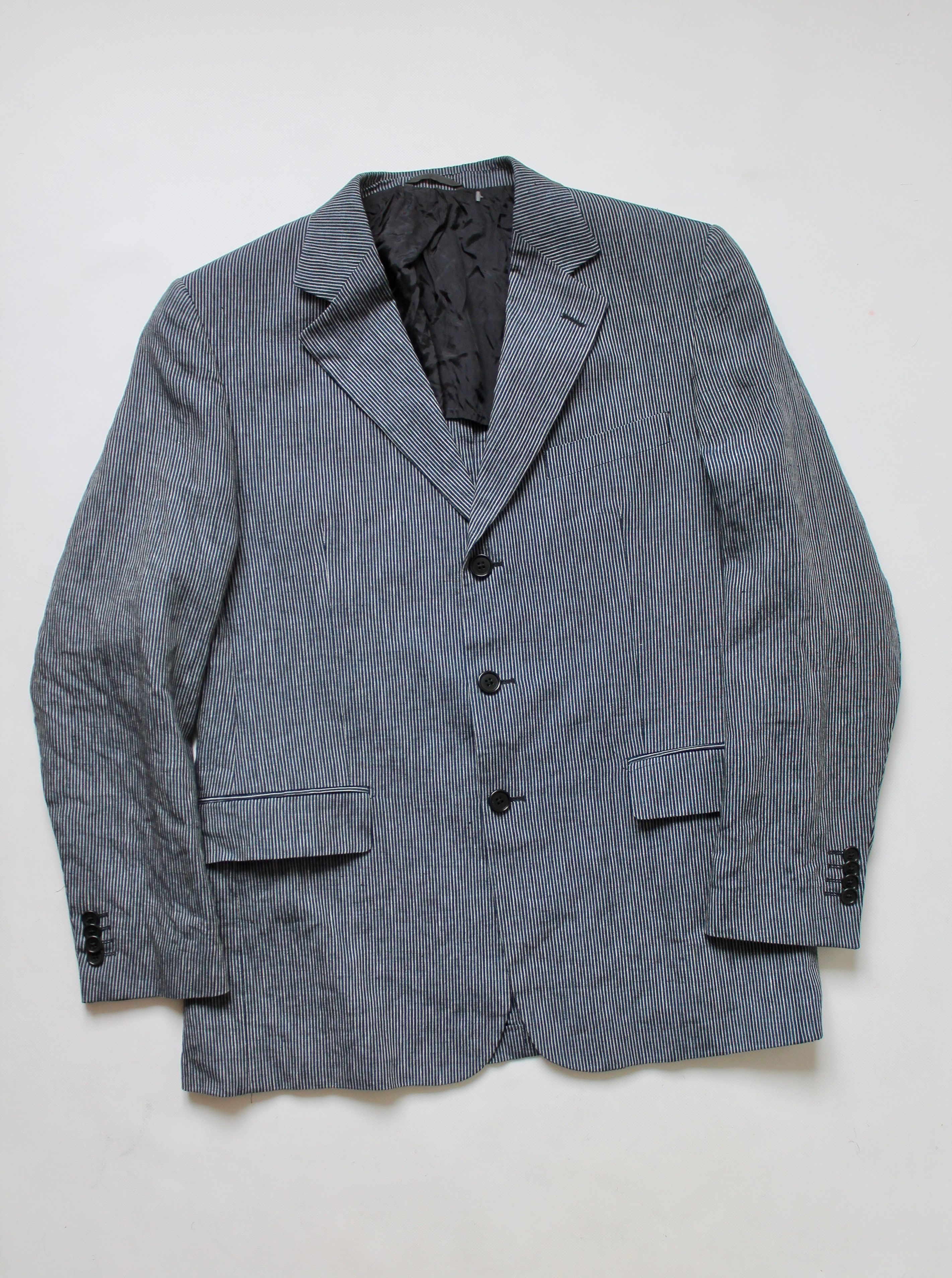 Vintage VINTAGE LEBOLE UOMO Sport Line Linen Blazer 40R Size 40R - 5 Thumbnail