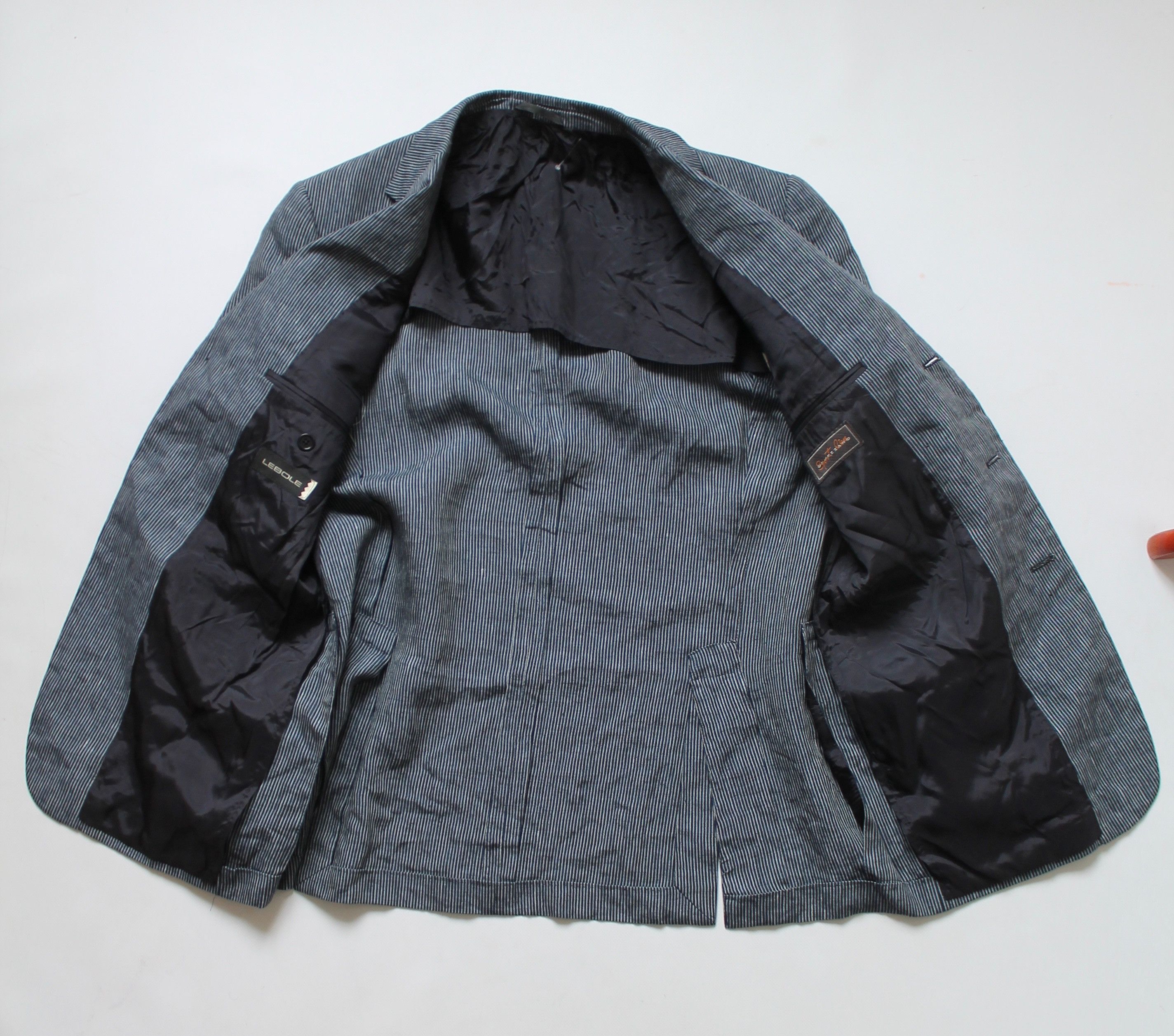 Vintage VINTAGE LEBOLE UOMO Sport Line Linen Blazer 40R Size 40R - 7 Thumbnail