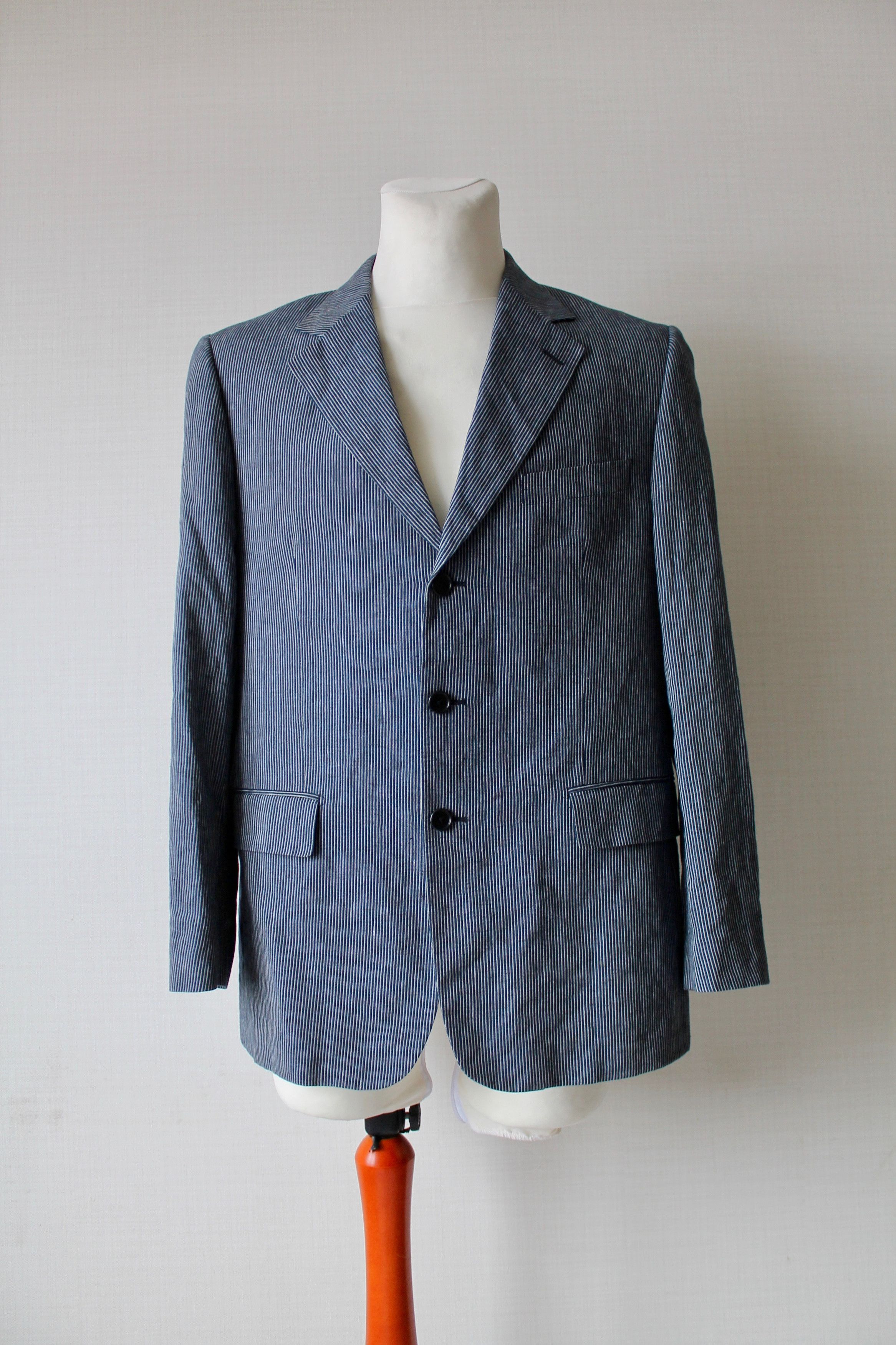 Vintage VINTAGE LEBOLE UOMO Sport Line Linen Blazer 40R Size 40R - 3 Thumbnail