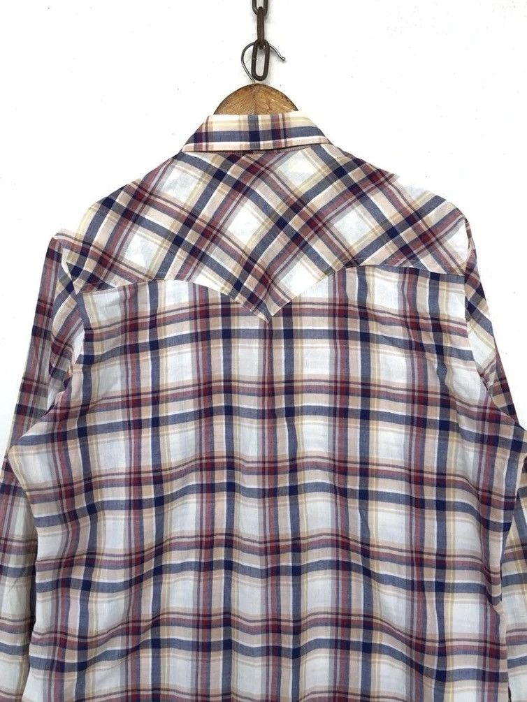 Levi's Vintage Clothing 💥Vintage 80s Western Levi’s Blue Tag Shirt Button Size US XL / EU 56 / 4 - 4 Thumbnail