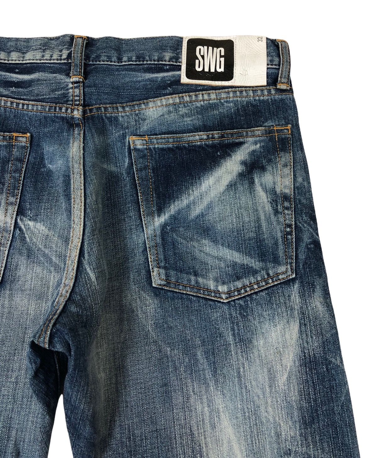 Japanese Brand × Swagger Swagger Bleach Denim Jeans Size US 34 / EU 50 - 9 Thumbnail