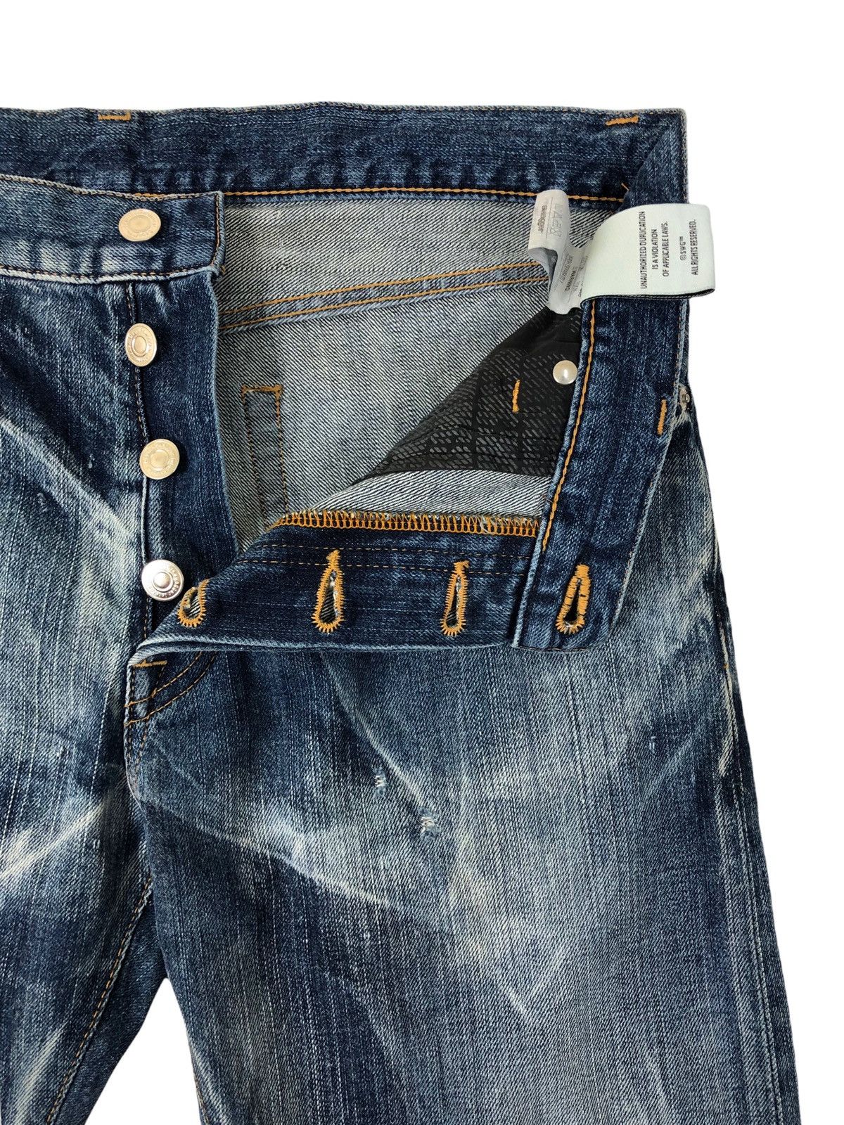 Japanese Brand × Swagger Swagger Bleach Denim Jeans Size US 34 / EU 50 - 7 Thumbnail