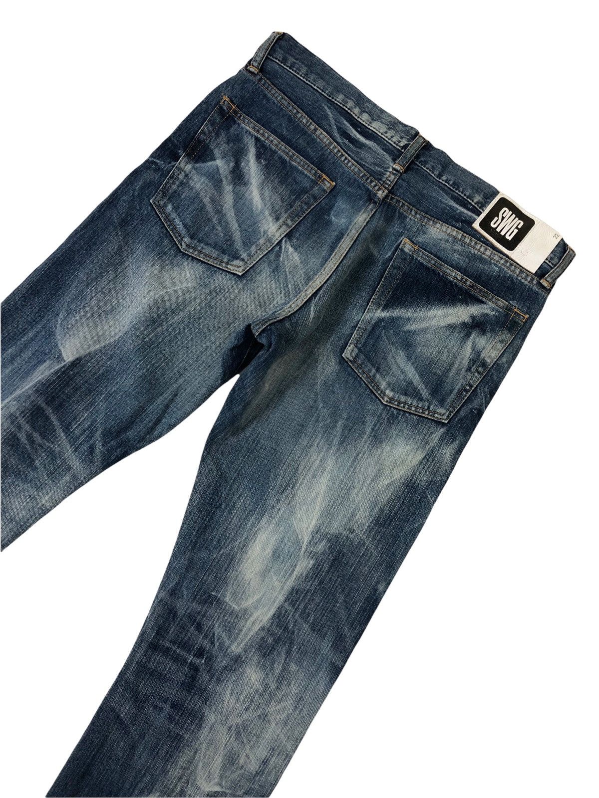 Japanese Brand × Swagger Swagger Bleach Denim Jeans Size US 34 / EU 50 - 10 Thumbnail