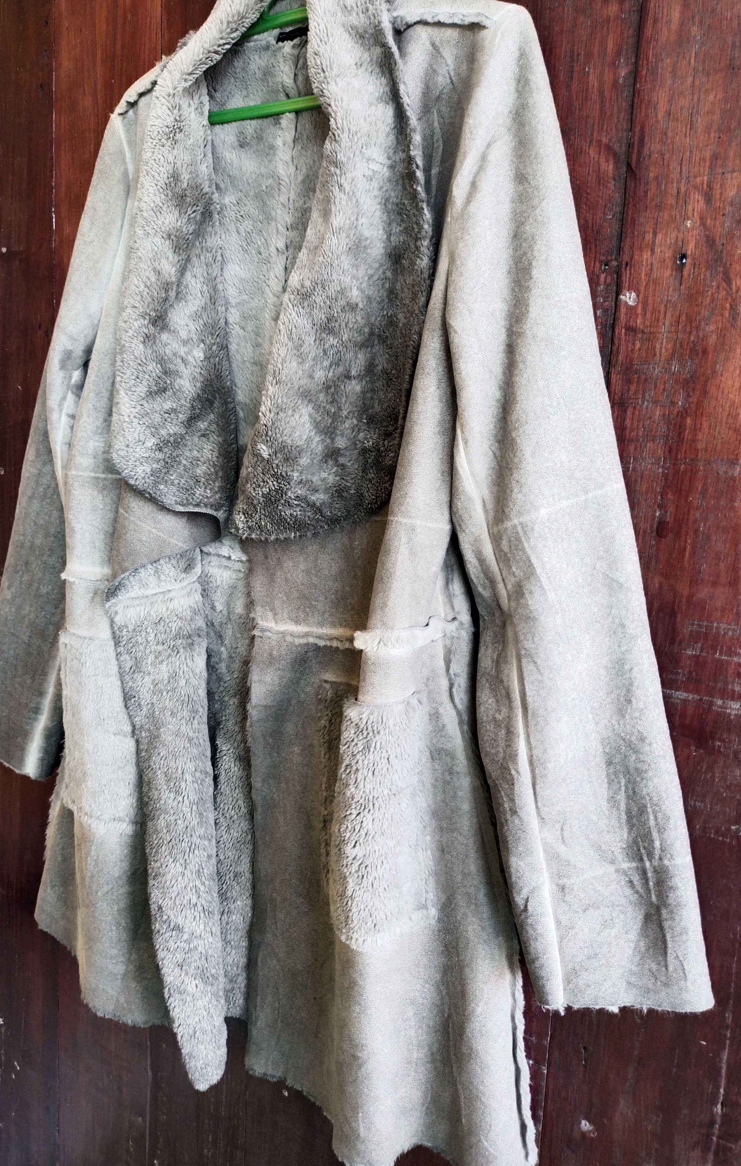 Designer × Other Oversized Soft Faux Coat Made In Italy Size US L / EU 52-54 / 3 - 6 Thumbnail