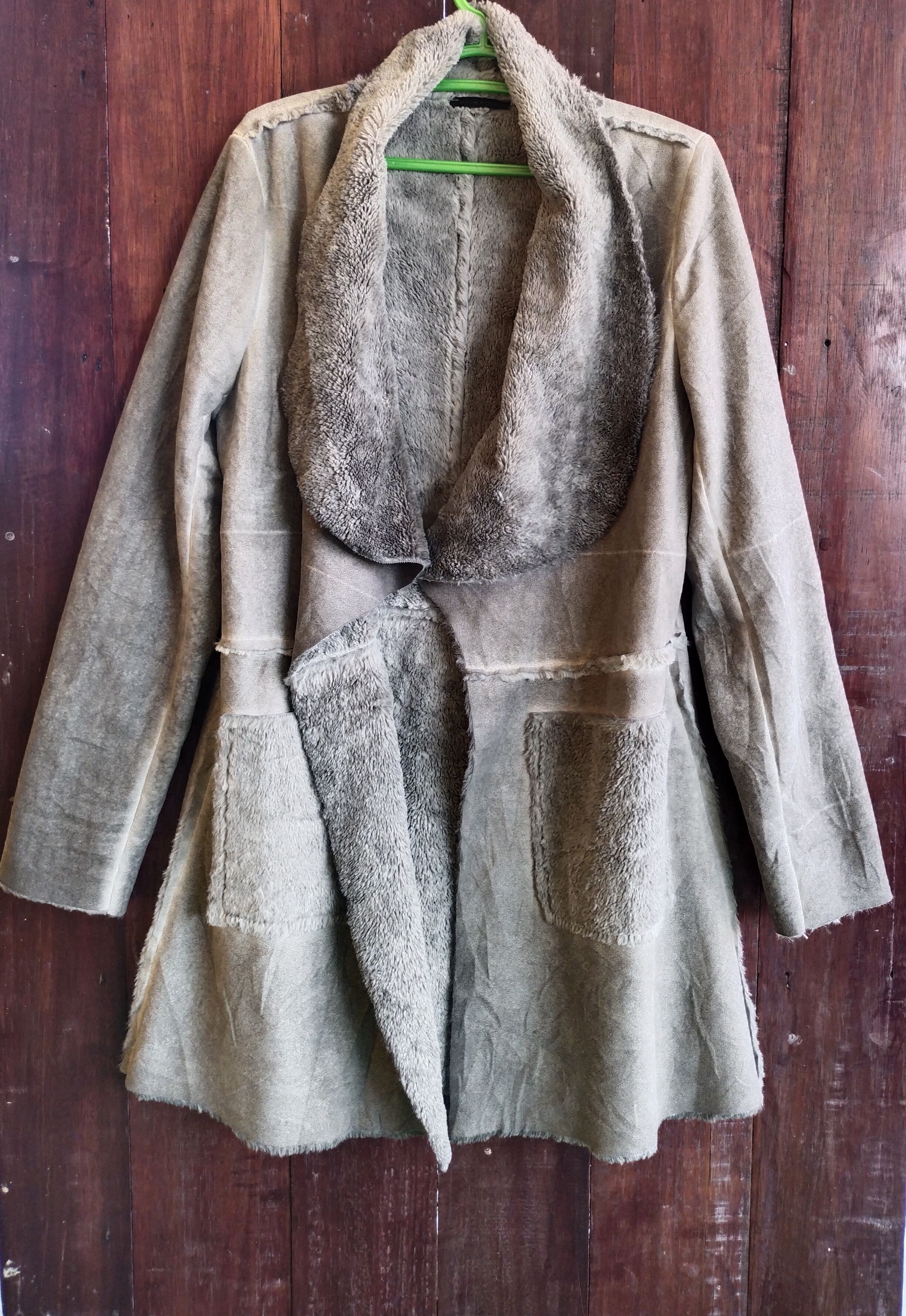 Designer × Other Oversized Soft Faux Coat Made In Italy Size US L / EU 52-54 / 3 - 1 Thumbnail