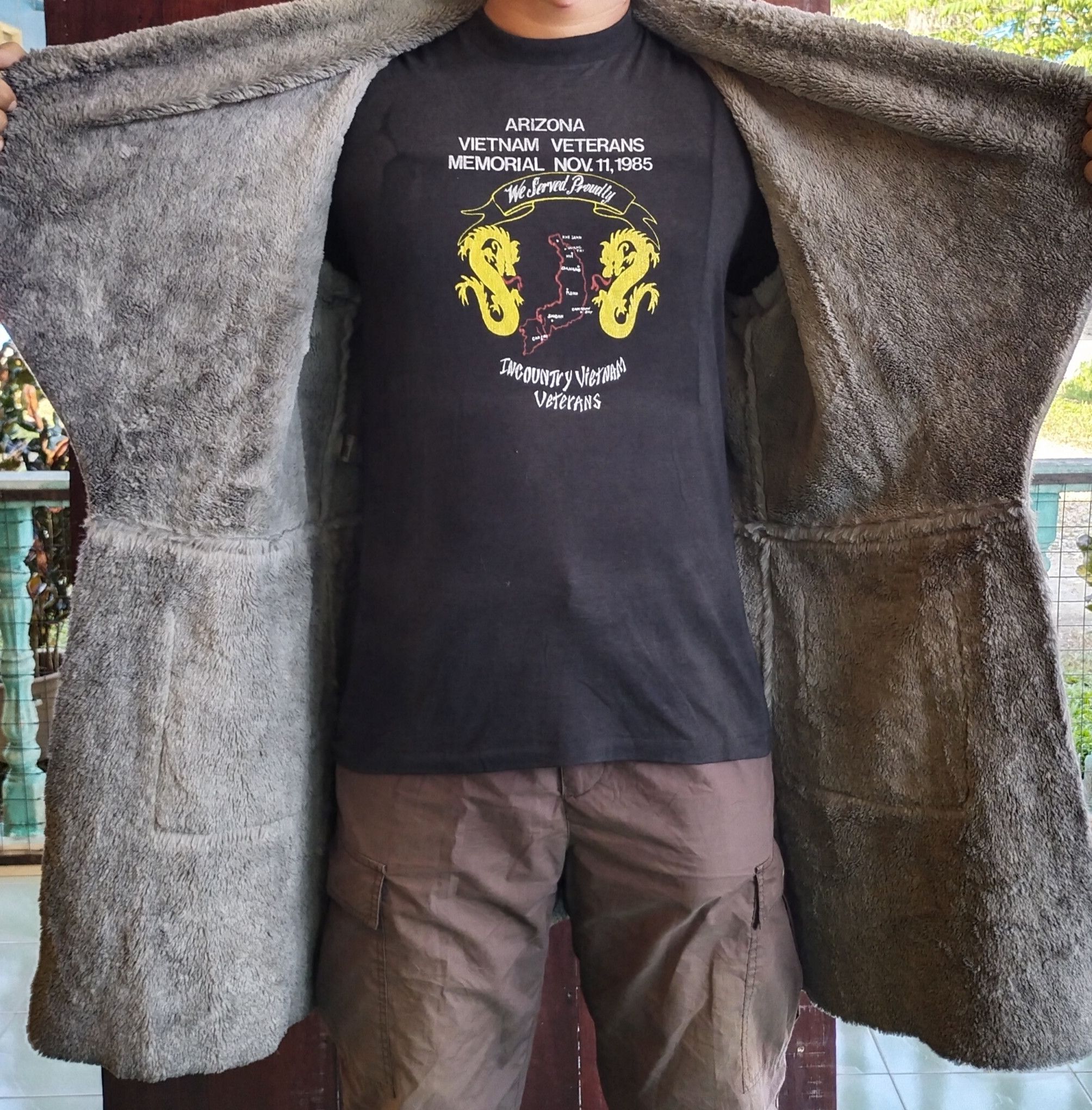 Designer × Other Oversized Soft Faux Coat Made In Italy Size US L / EU 52-54 / 3 - 8 Thumbnail